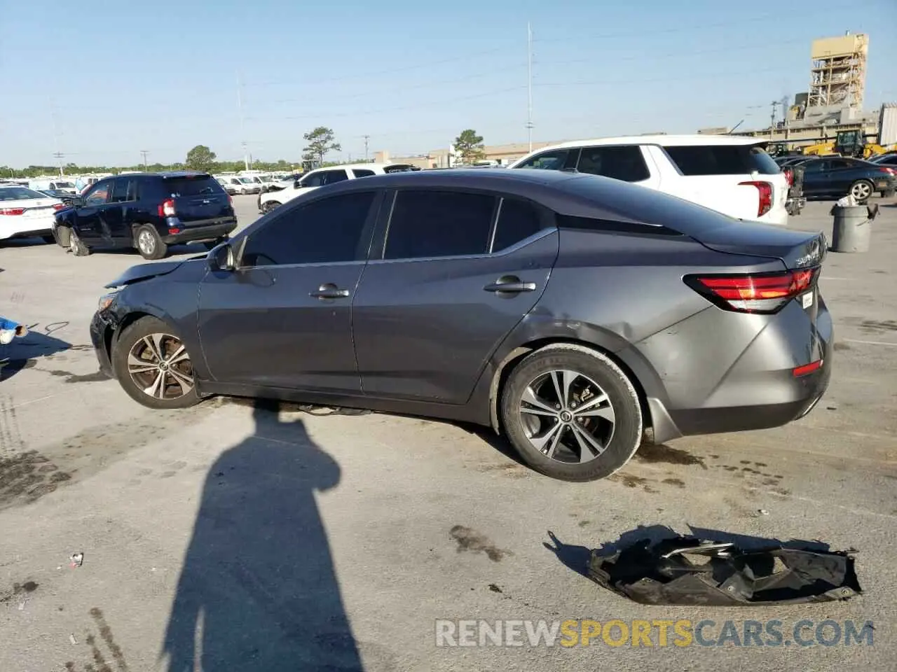 2 fotografías del automóvil dañado 3N1AB8CV4PY245150 NISSAN SENTRA 2023