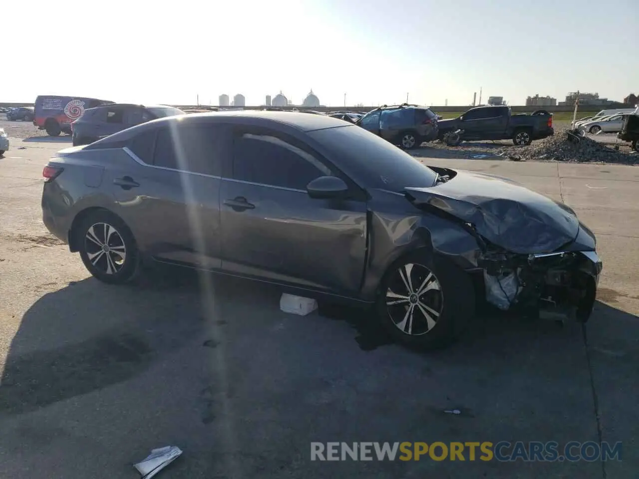 4 fotografías del automóvil dañado 3N1AB8CV4PY245150 NISSAN SENTRA 2023