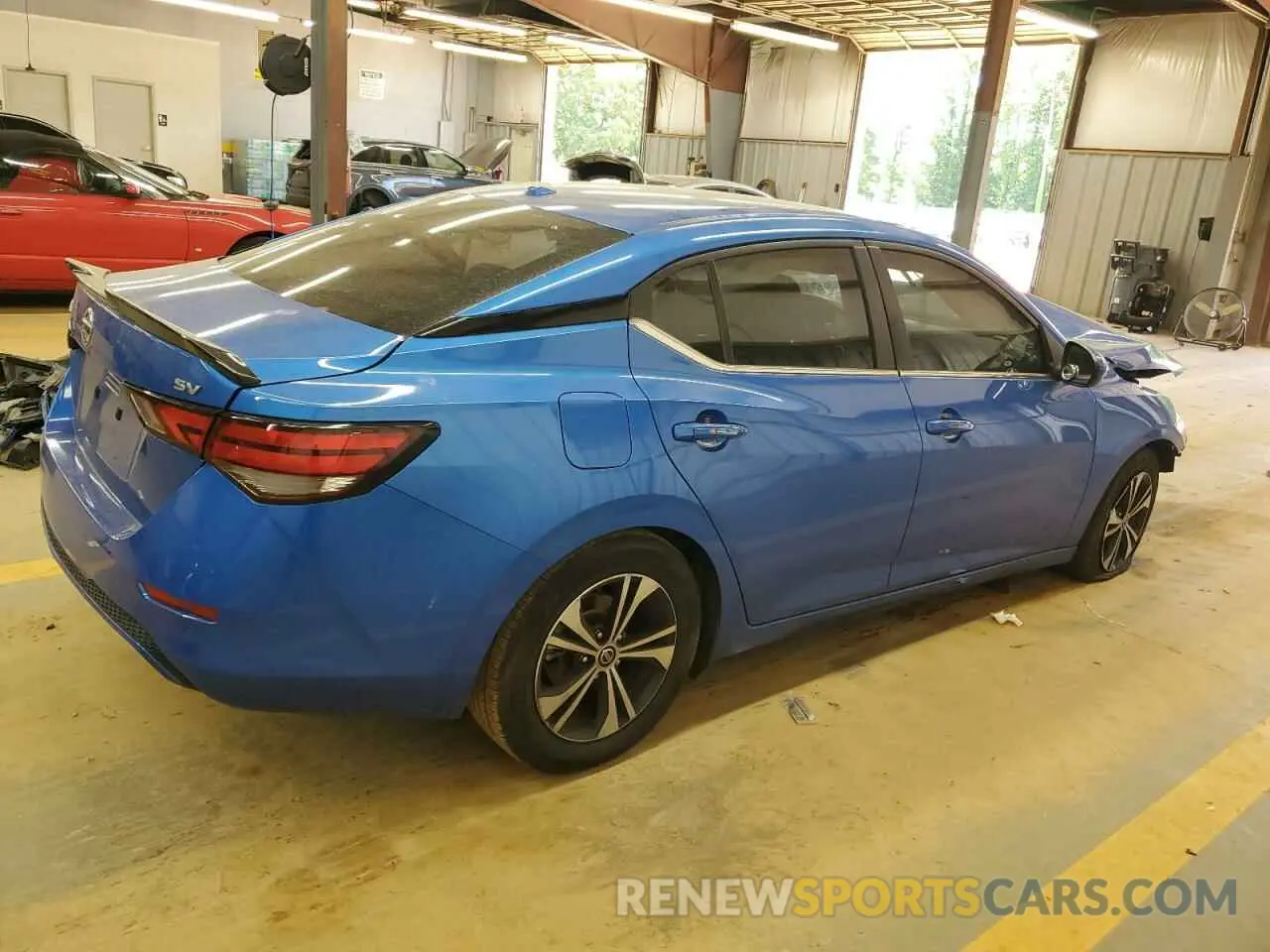 3 fotografías del automóvil dañado 3N1AB8CV4PY252762 NISSAN SENTRA 2023