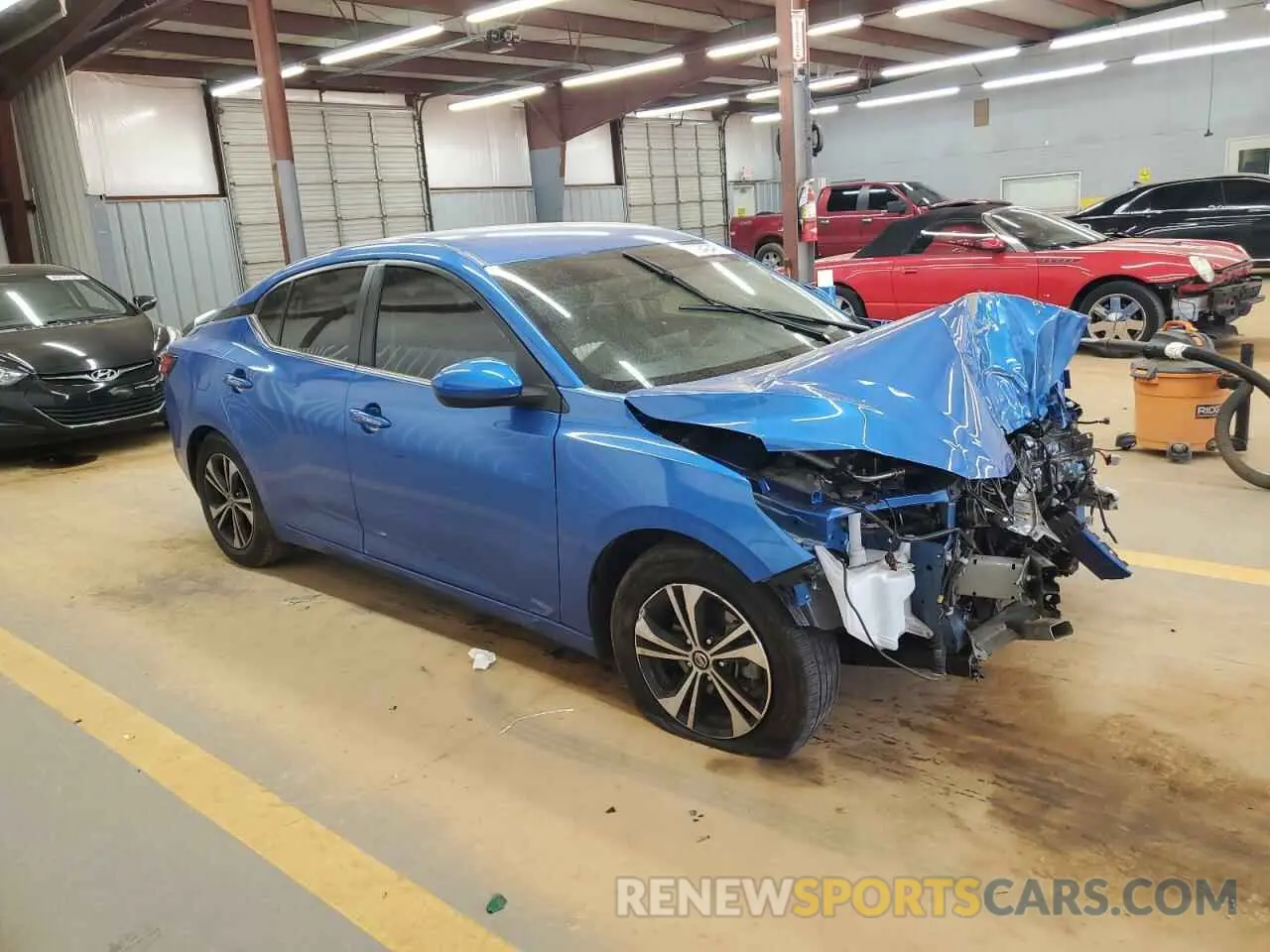 4 fotografías del automóvil dañado 3N1AB8CV4PY252762 NISSAN SENTRA 2023