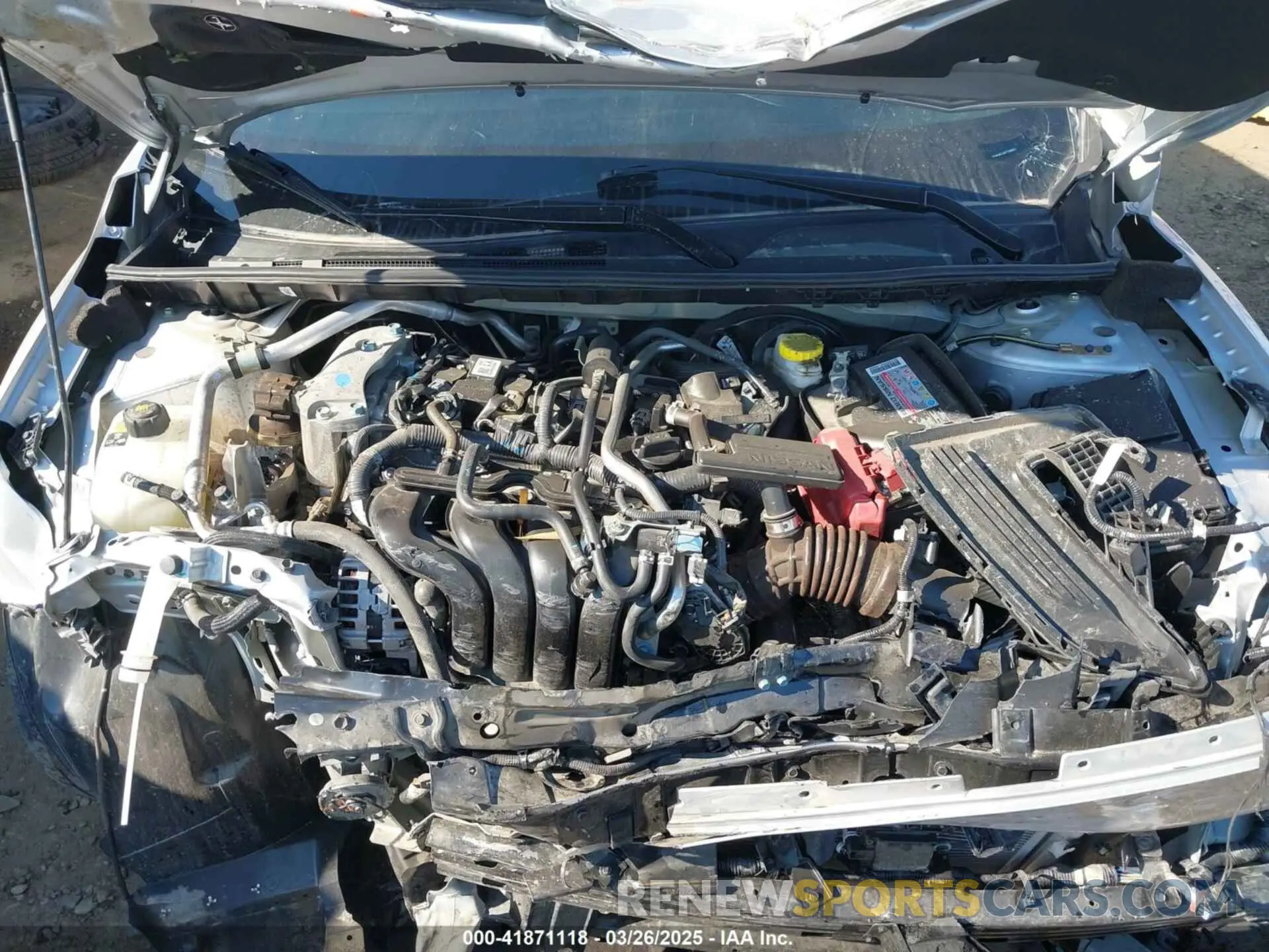 10 fotografías del automóvil dañado 3N1AB8CV4PY260067 NISSAN SENTRA 2023