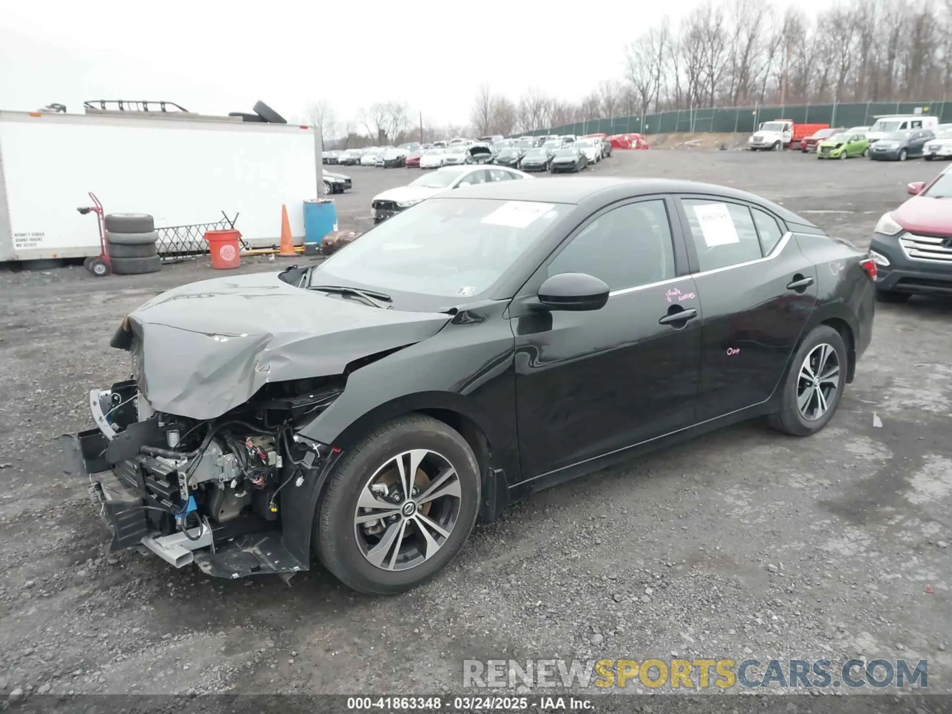 2 fotografías del automóvil dañado 3N1AB8CV4PY291805 NISSAN SENTRA 2023