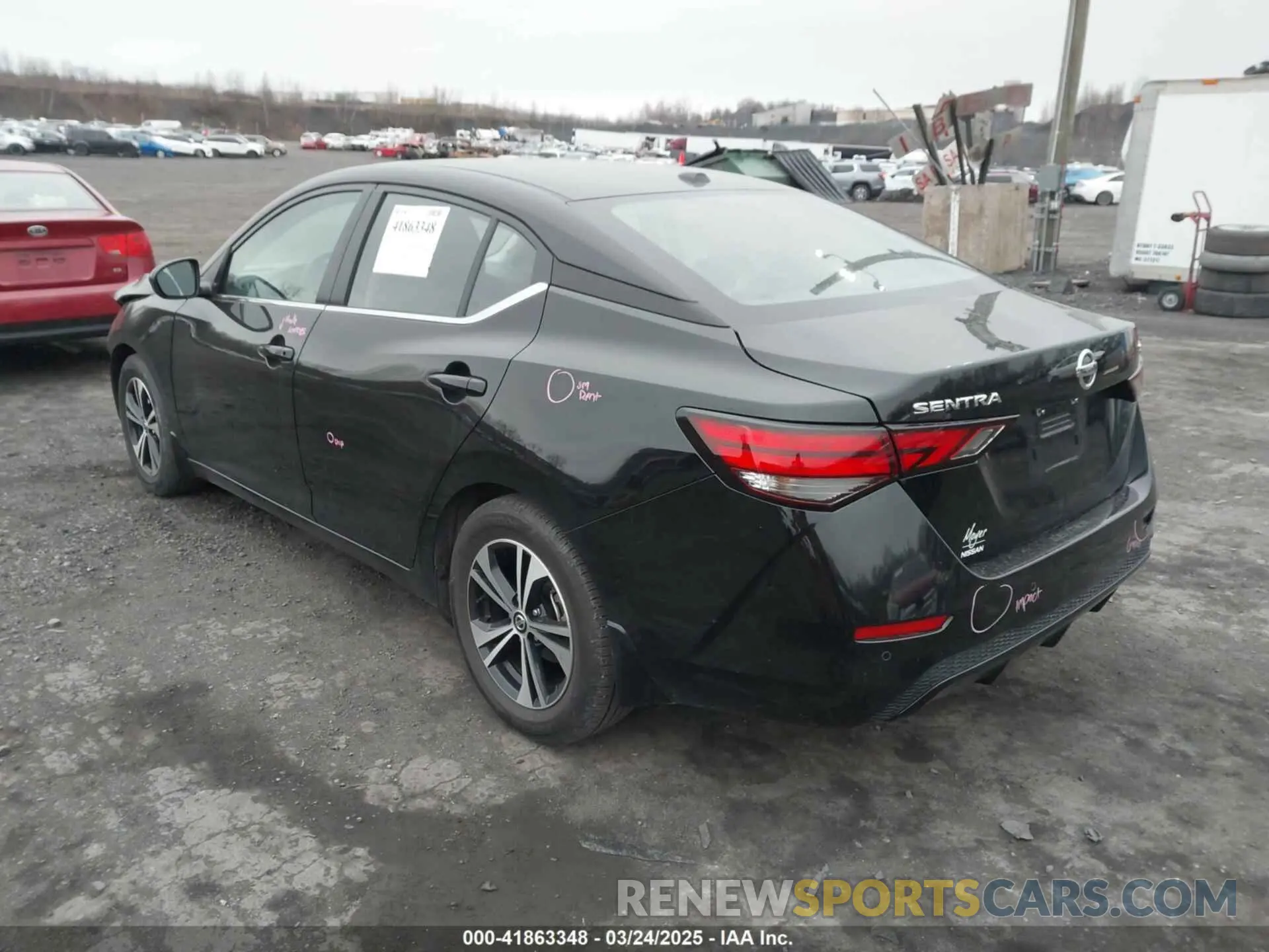 3 fotografías del automóvil dañado 3N1AB8CV4PY291805 NISSAN SENTRA 2023