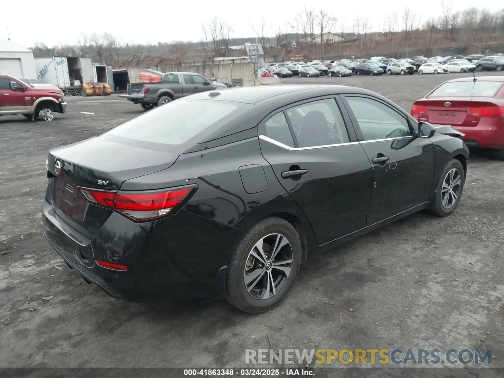 4 fotografías del automóvil dañado 3N1AB8CV4PY291805 NISSAN SENTRA 2023