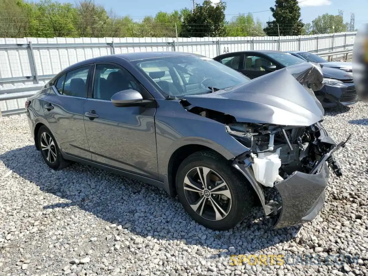4 fotografías del automóvil dañado 3N1AB8CV4PY309476 NISSAN SENTRA 2023