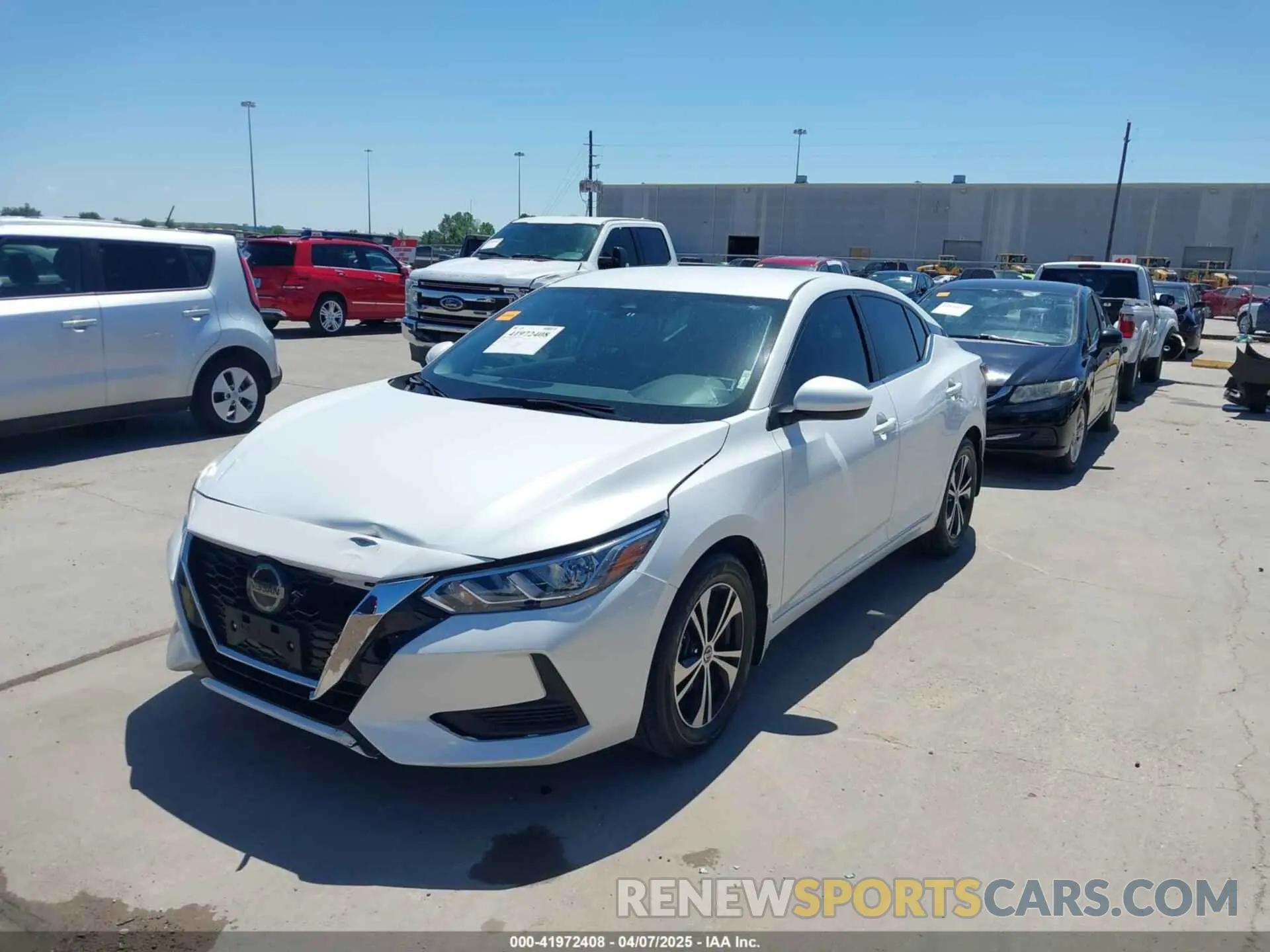 2 fotografías del automóvil dañado 3N1AB8CV4PY321126 NISSAN SENTRA 2023