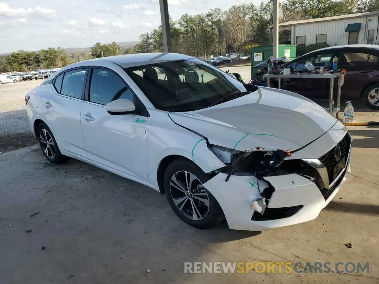 4 fotografías del automóvil dañado 3N1AB8CV5PY264919 NISSAN SENTRA 2023
