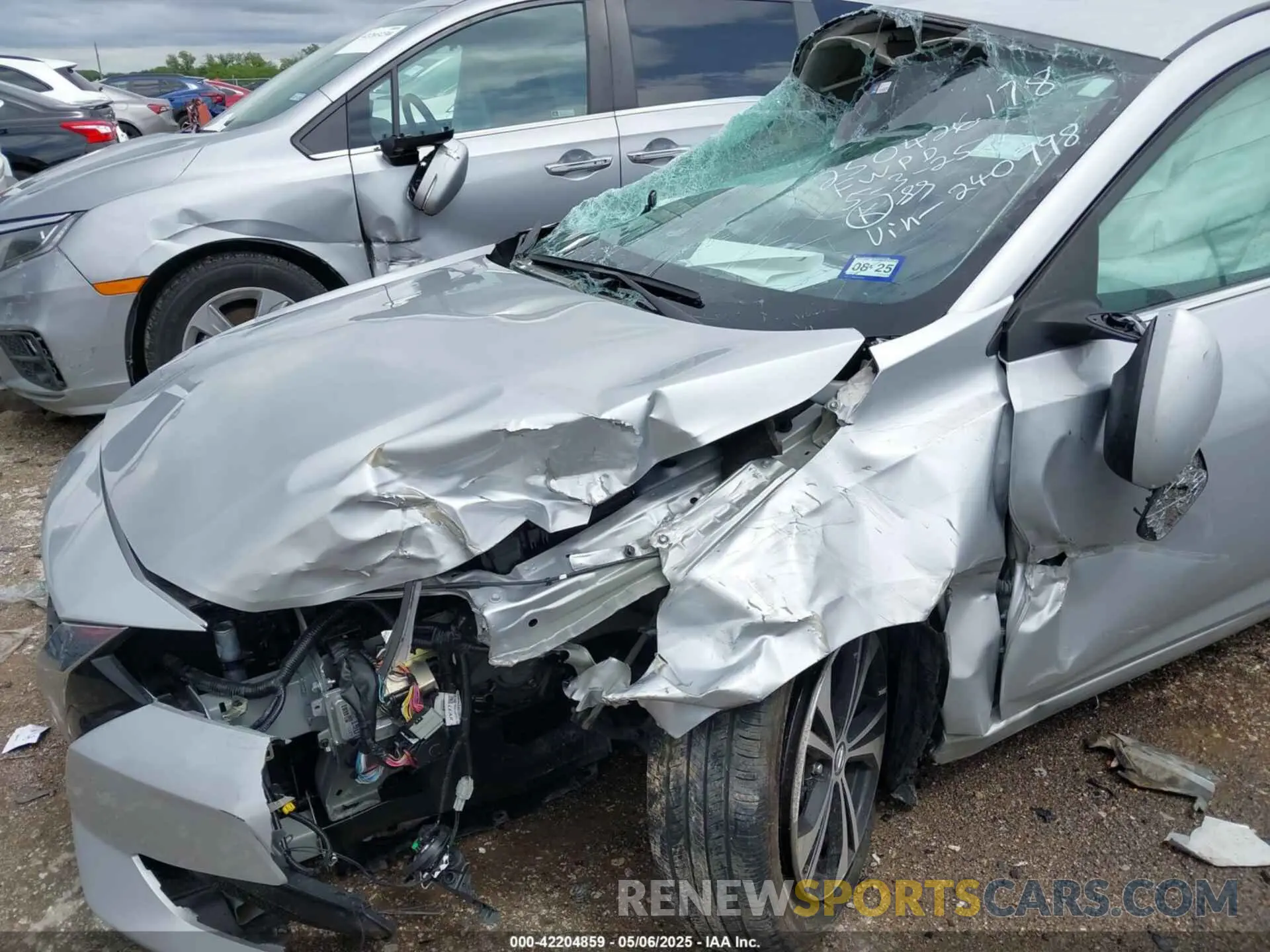 6 fotografías del automóvil dañado 3N1AB8CV6PY240998 NISSAN SENTRA 2023