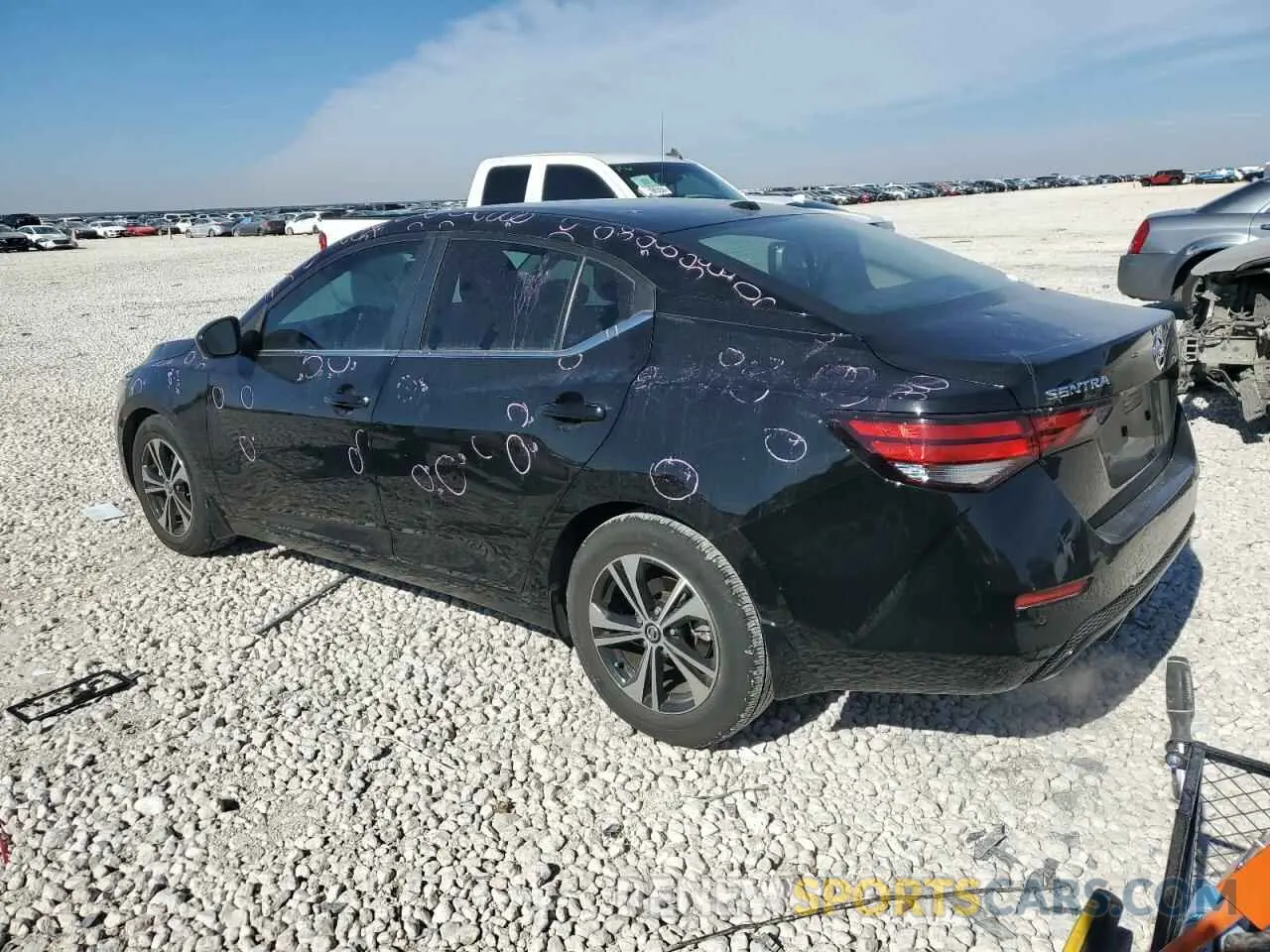 2 fotografías del automóvil dañado 3N1AB8CV6PY250091 NISSAN SENTRA 2023