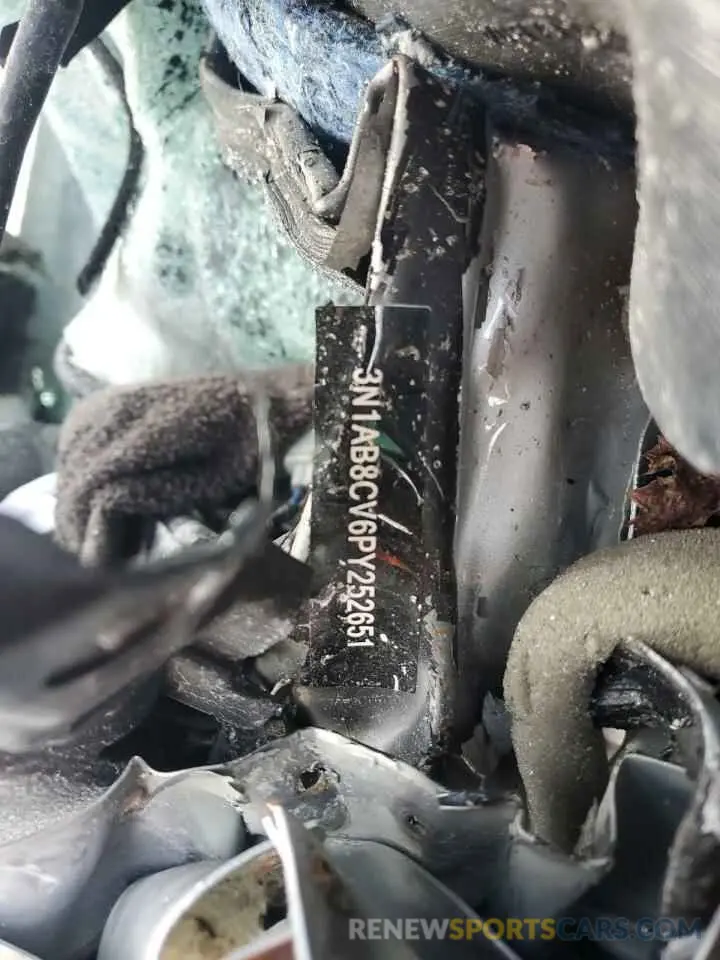13 fotografías del automóvil dañado 3N1AB8CV6PY252651 NISSAN SENTRA 2023