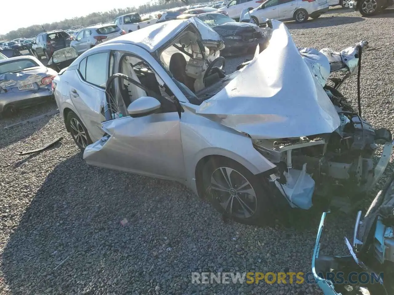 4 fotografías del automóvil dañado 3N1AB8CV6PY252651 NISSAN SENTRA 2023