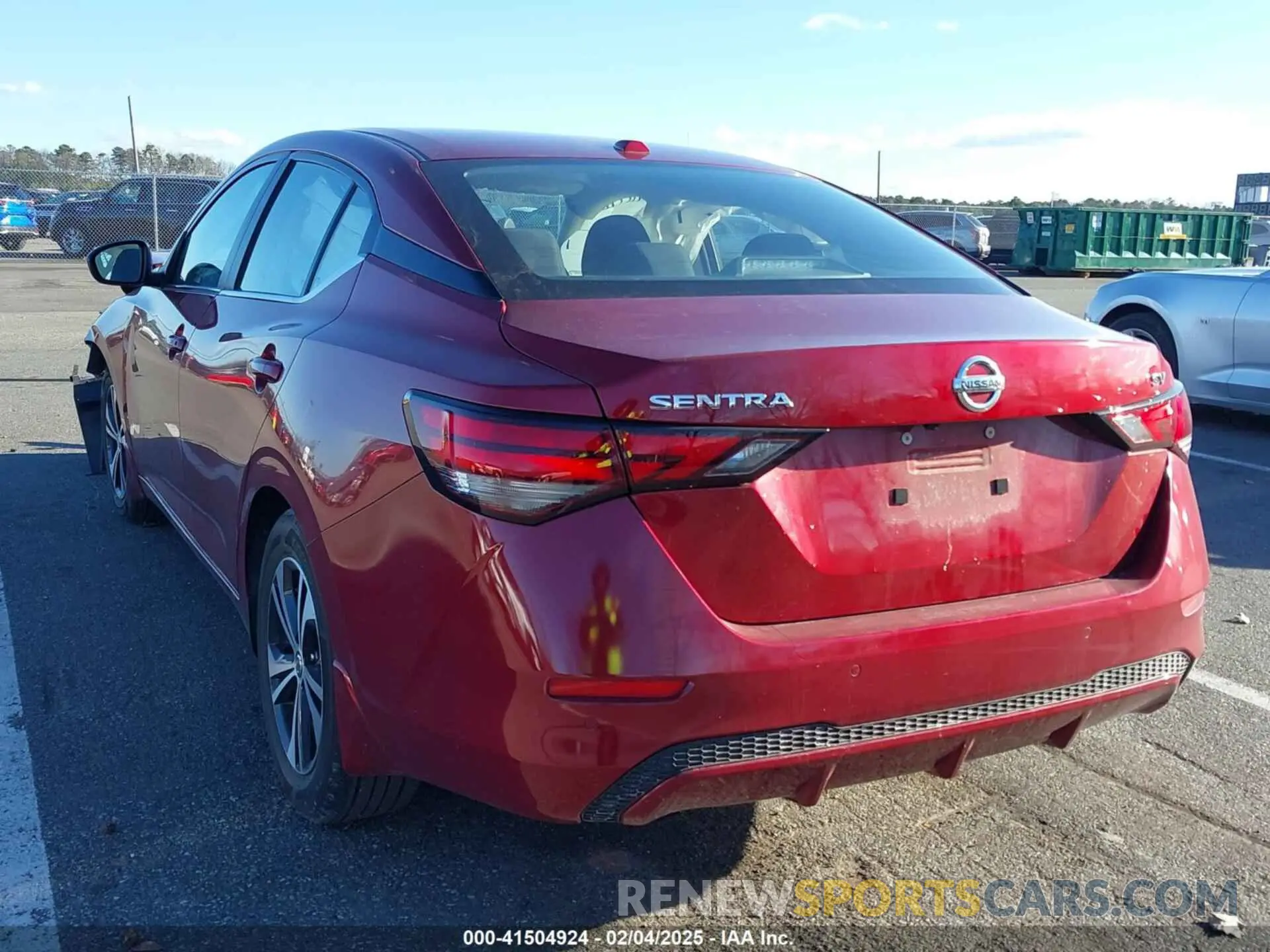 3 fotografías del automóvil dañado 3N1AB8CV6PY267599 NISSAN SENTRA 2023