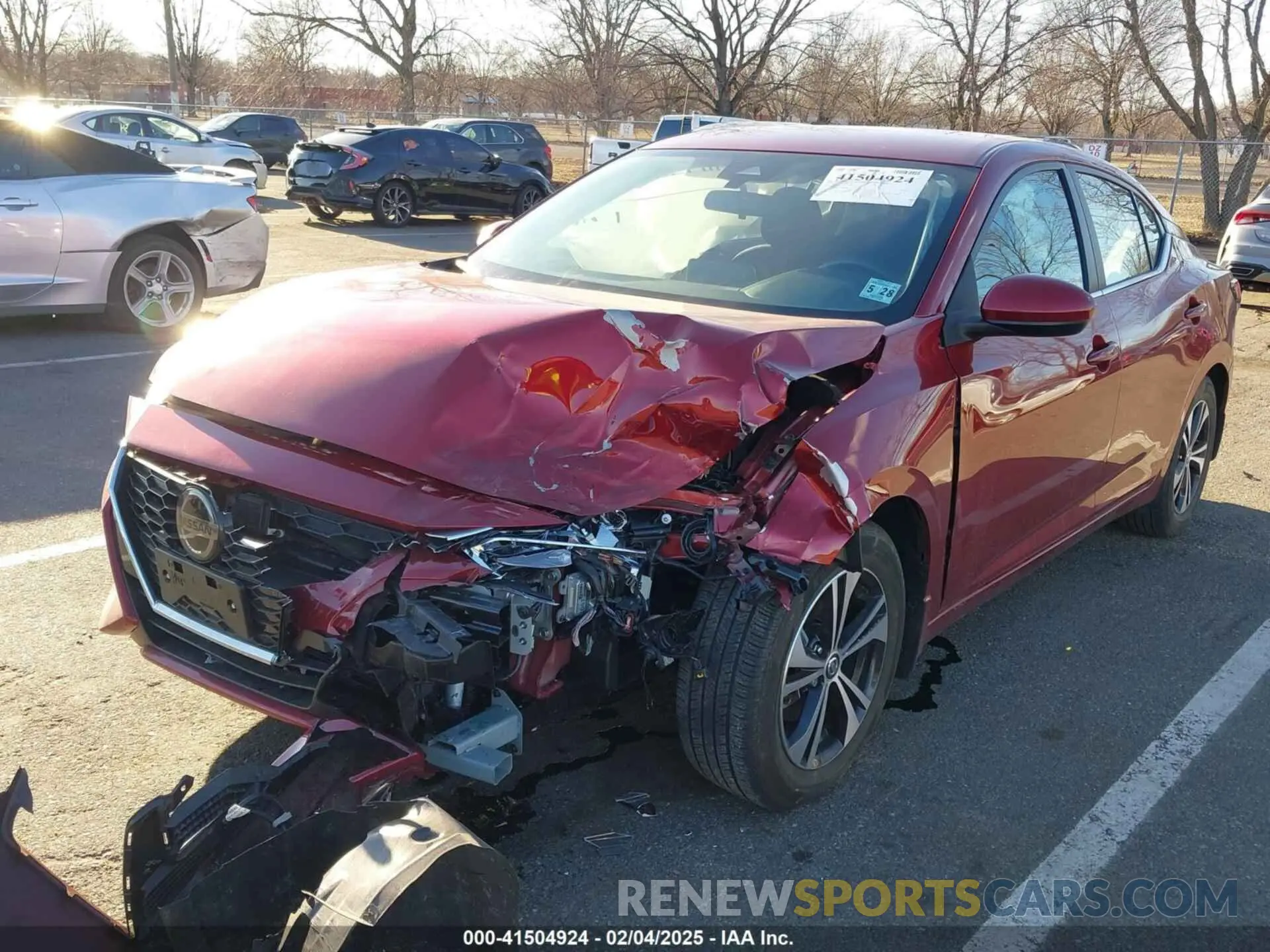 6 fotografías del automóvil dañado 3N1AB8CV6PY267599 NISSAN SENTRA 2023