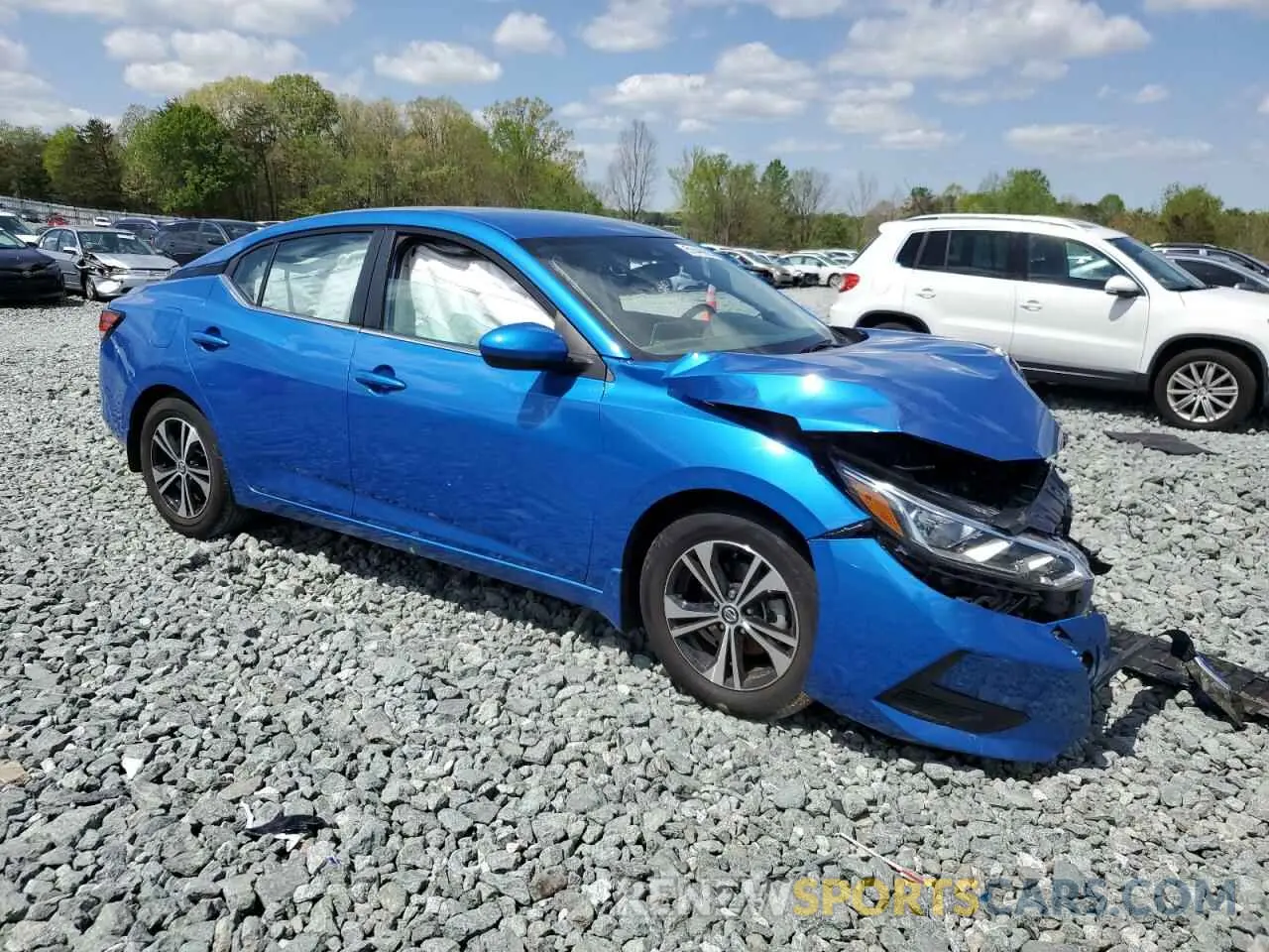 4 fotografías del automóvil dañado 3N1AB8CV6PY289473 NISSAN SENTRA 2023