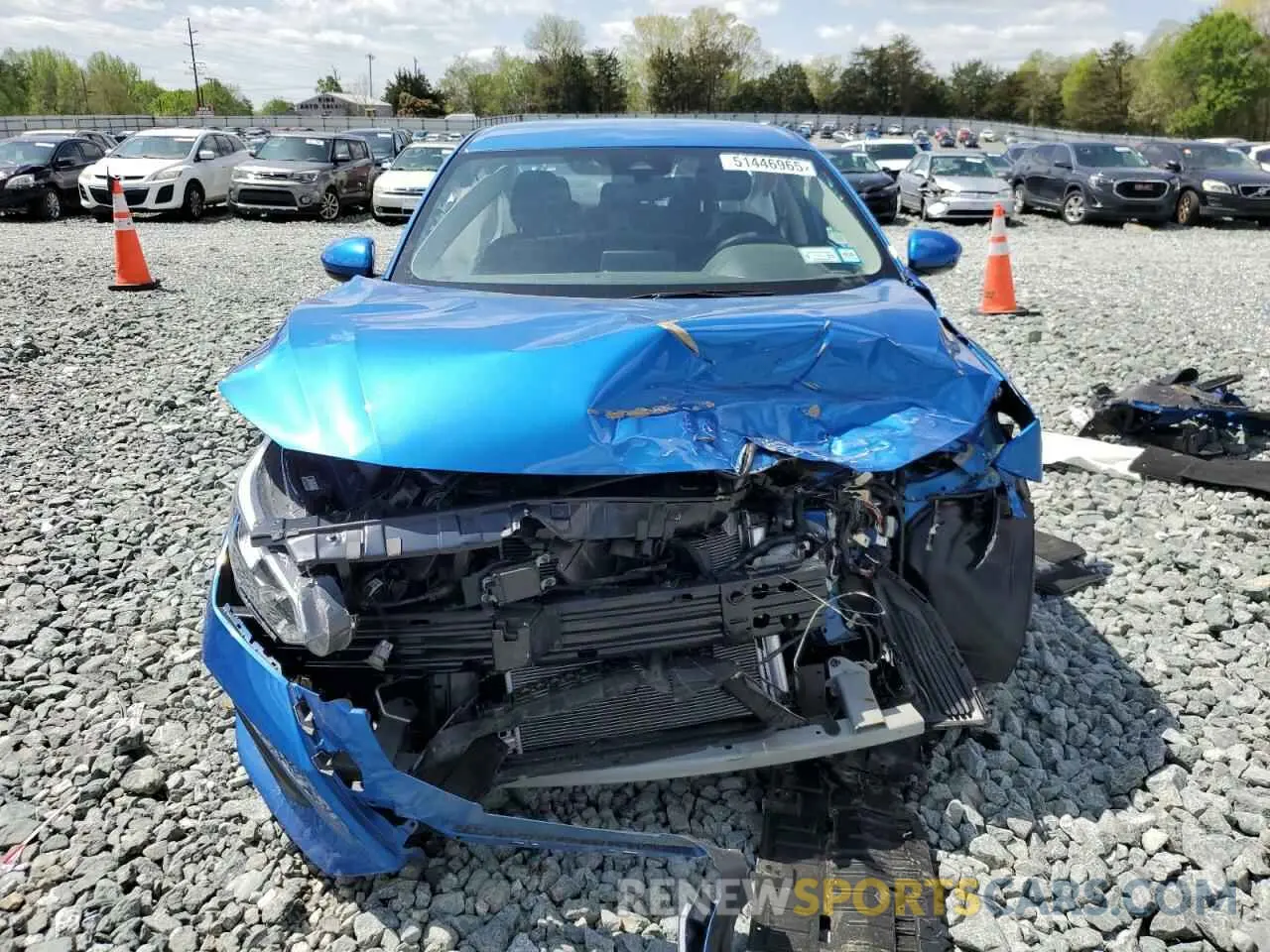 5 fotografías del automóvil dañado 3N1AB8CV6PY289473 NISSAN SENTRA 2023