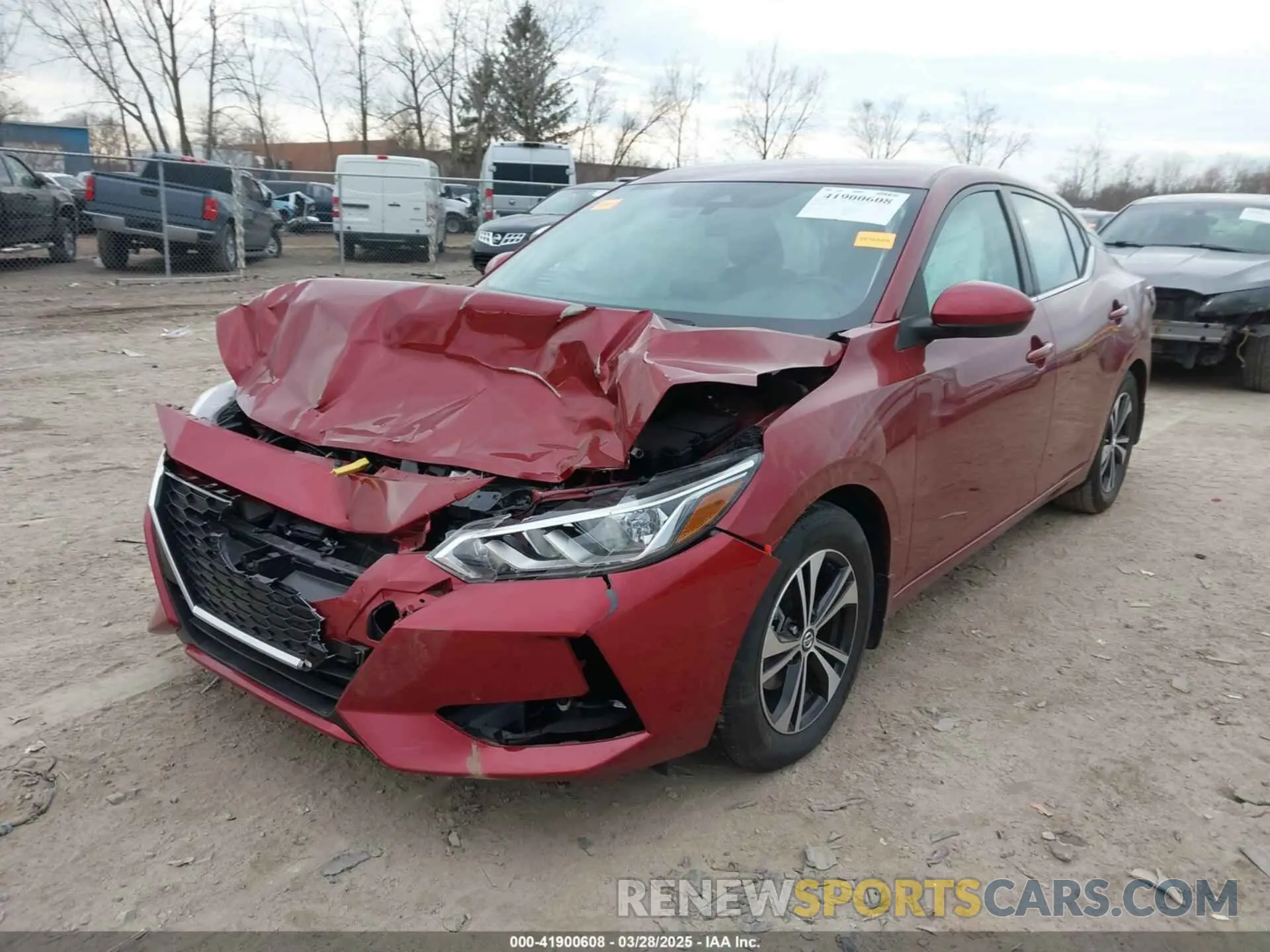 2 fotografías del automóvil dañado 3N1AB8CV6PY313156 NISSAN SENTRA 2023