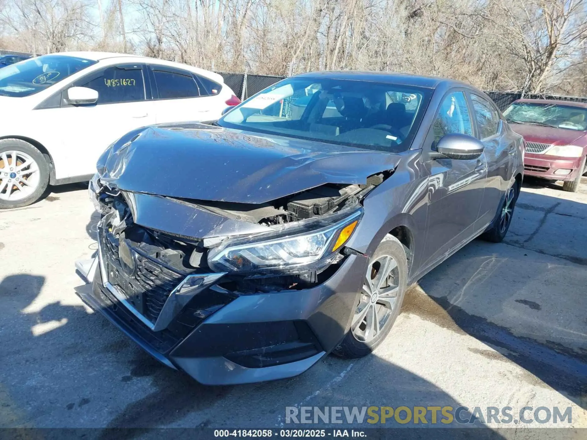 2 fotografías del automóvil dañado 3N1AB8CV6PY313870 NISSAN SENTRA 2023