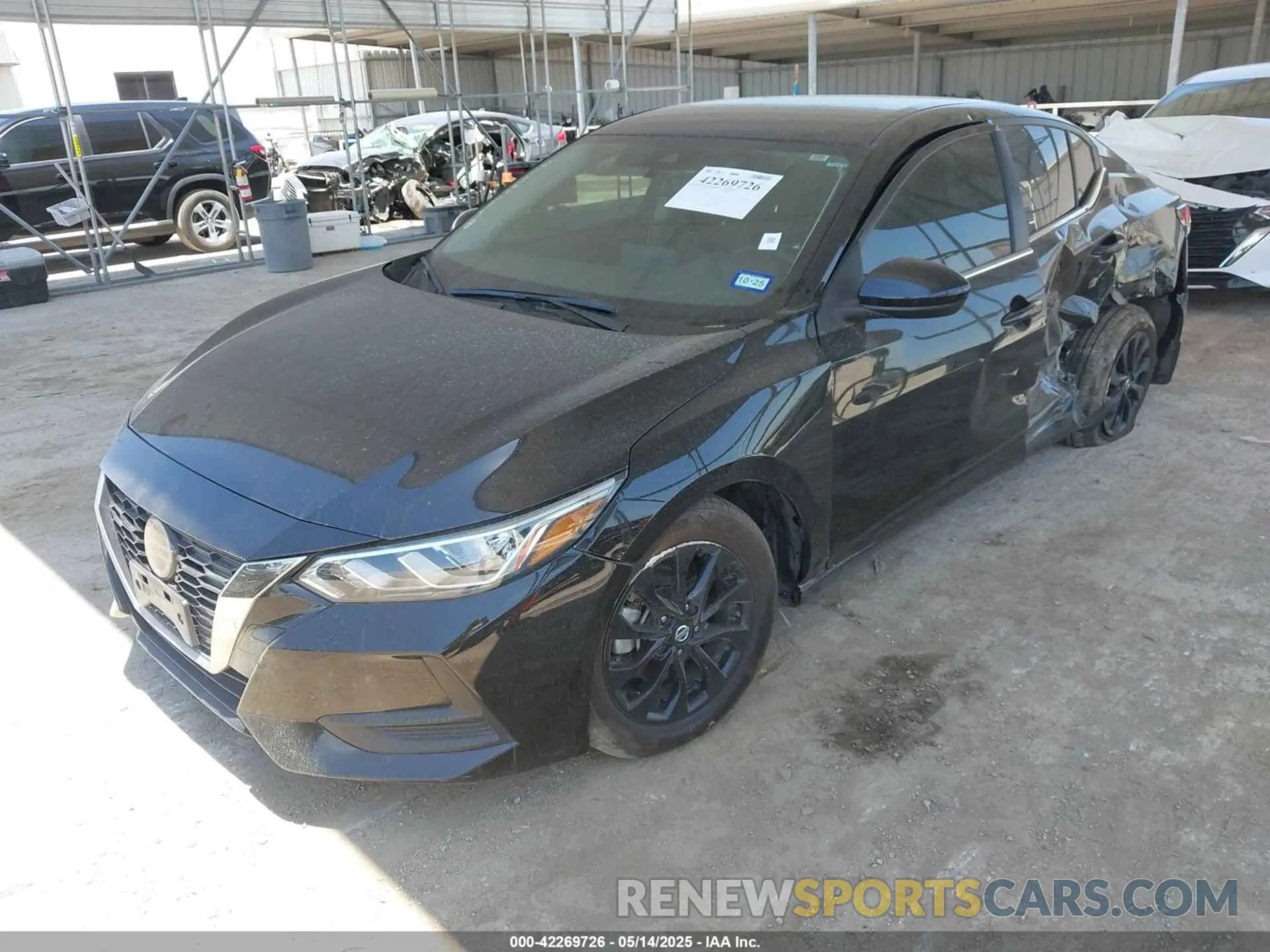 2 fotografías del automóvil dañado 3N1AB8CV6PY319040 NISSAN SENTRA 2023