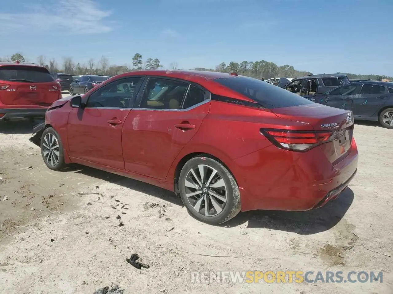 2 fotografías del automóvil dañado 3N1AB8CV6PY322245 NISSAN SENTRA 2023