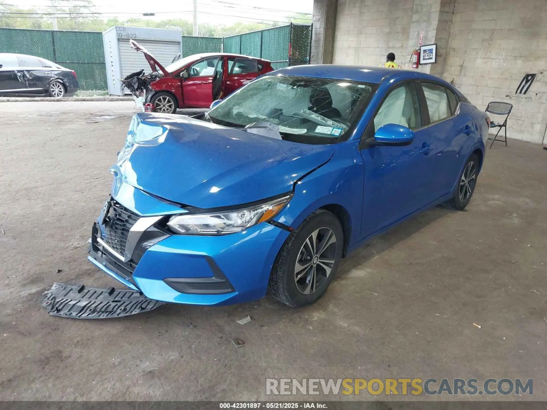 2 fotografías del automóvil dañado 3N1AB8CV6PY323539 NISSAN SENTRA 2023