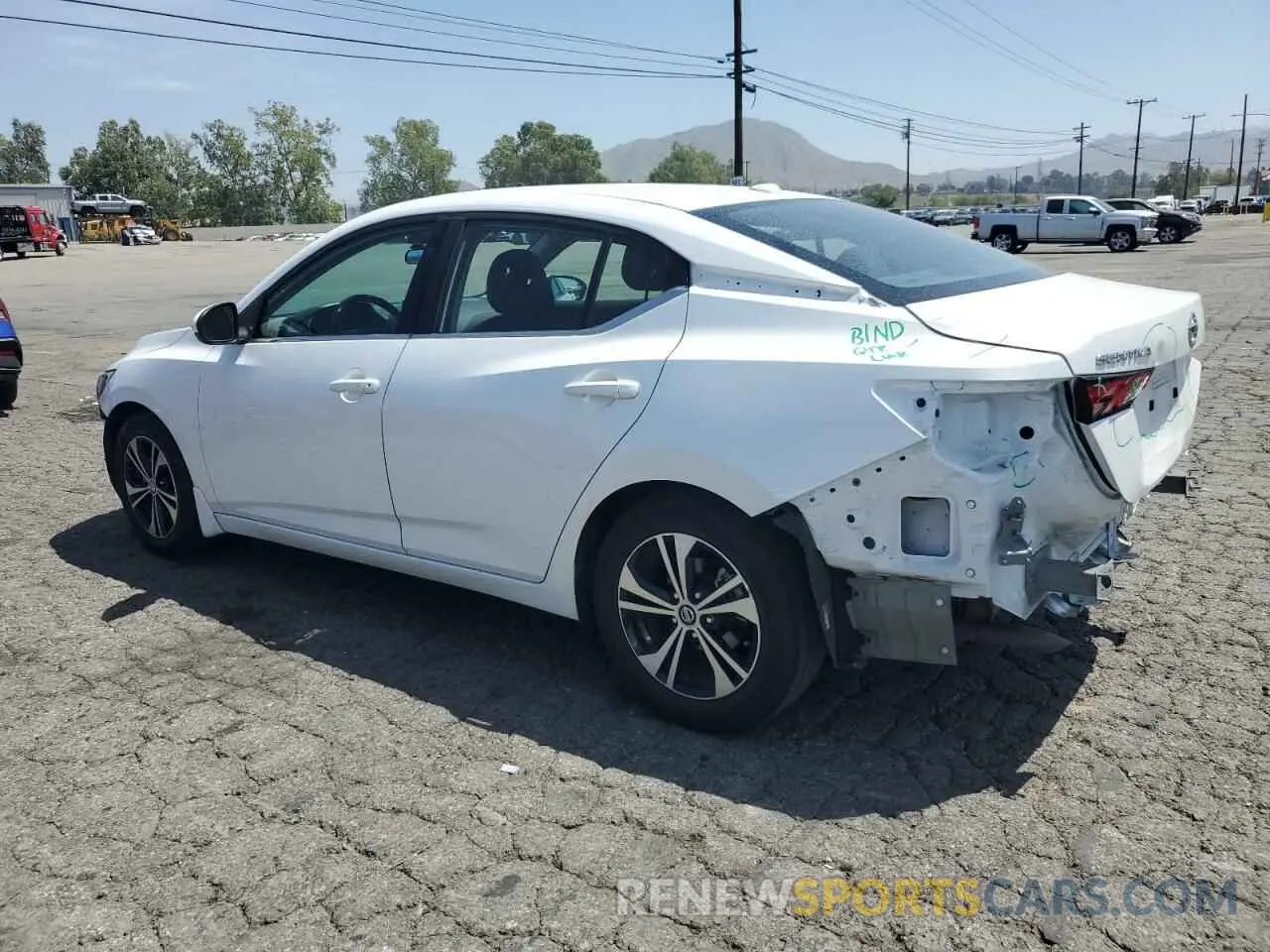 2 fotografías del automóvil dañado 3N1AB8CV7PY223191 NISSAN SENTRA 2023