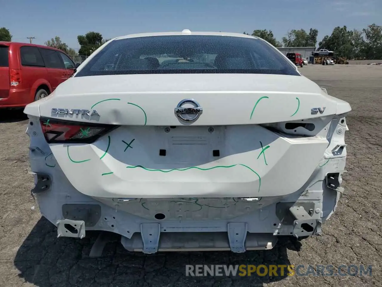 6 fotografías del automóvil dañado 3N1AB8CV7PY223191 NISSAN SENTRA 2023