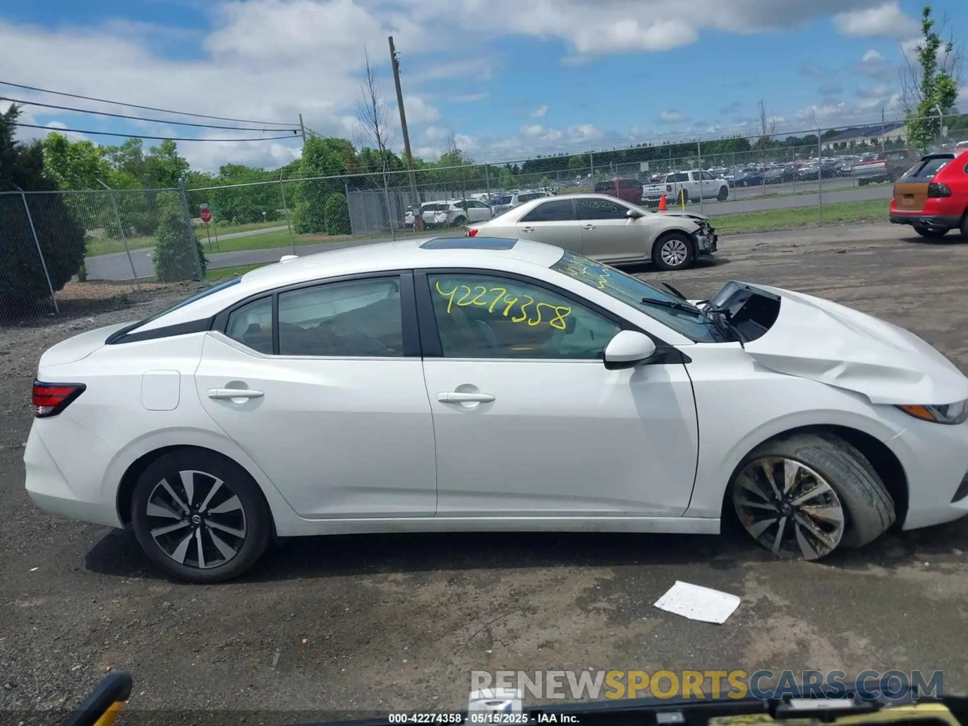 13 fotografías del automóvil dañado 3N1AB8CV7PY233462 NISSAN SENTRA 2023