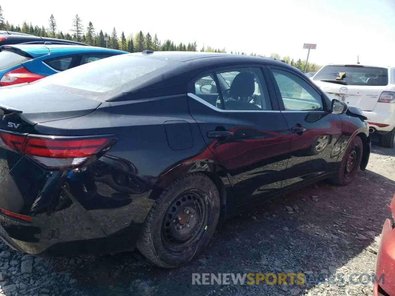 3 fotografías del automóvil dañado 3N1AB8CV7PY237026 NISSAN SENTRA 2023