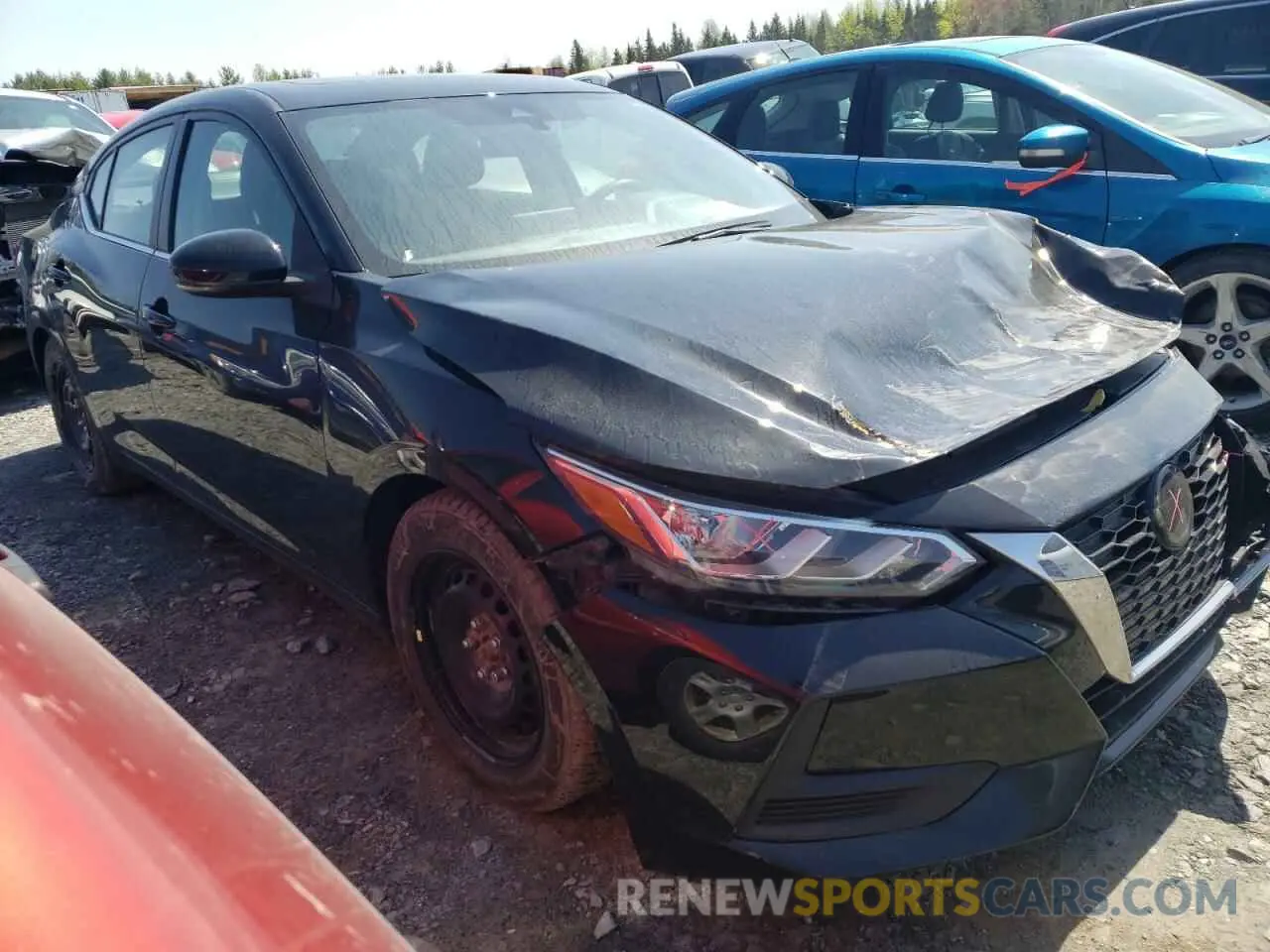 4 fotografías del automóvil dañado 3N1AB8CV7PY237026 NISSAN SENTRA 2023
