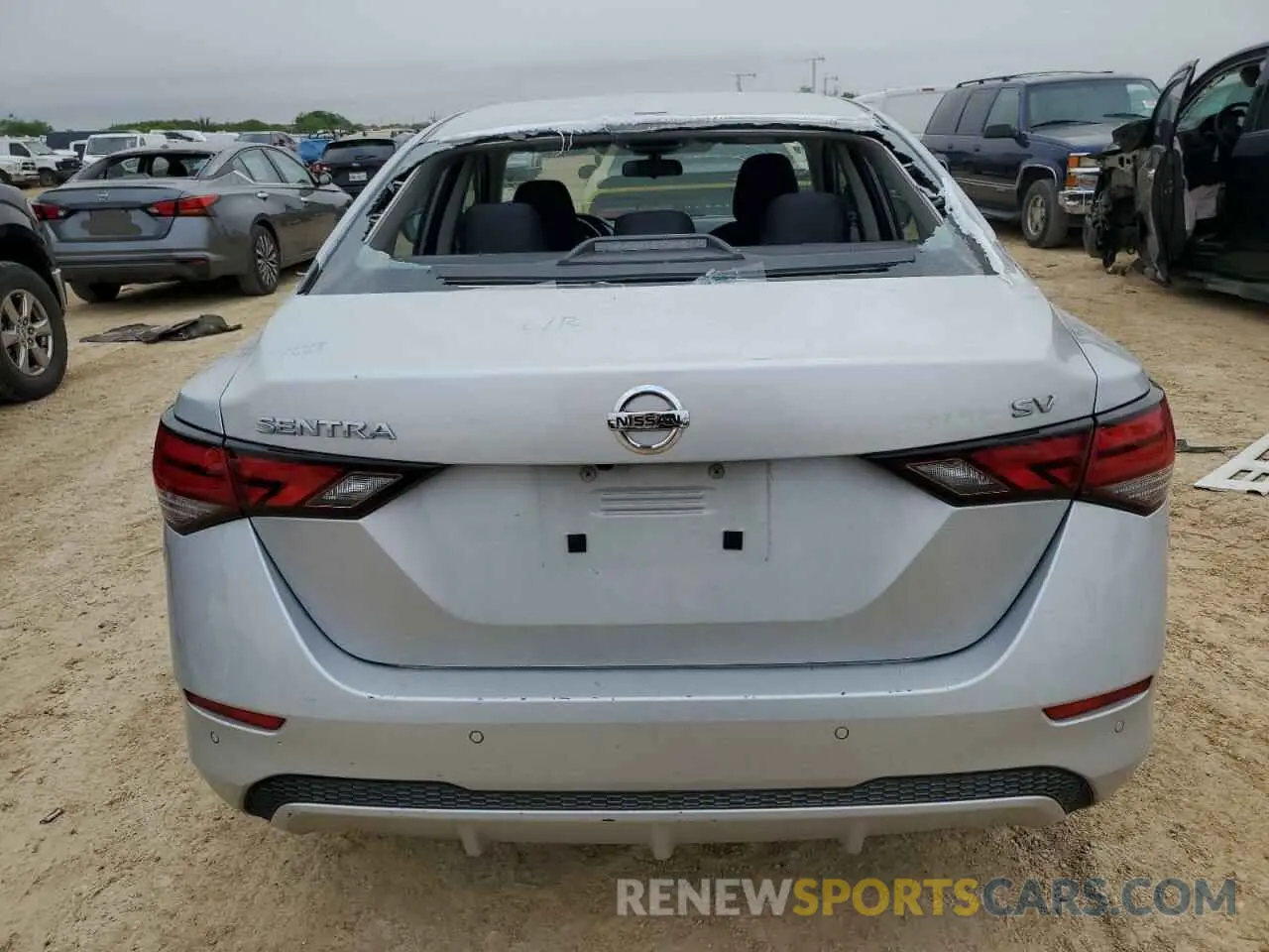 6 fotografías del automóvil dañado 3N1AB8CV7PY241187 NISSAN SENTRA 2023