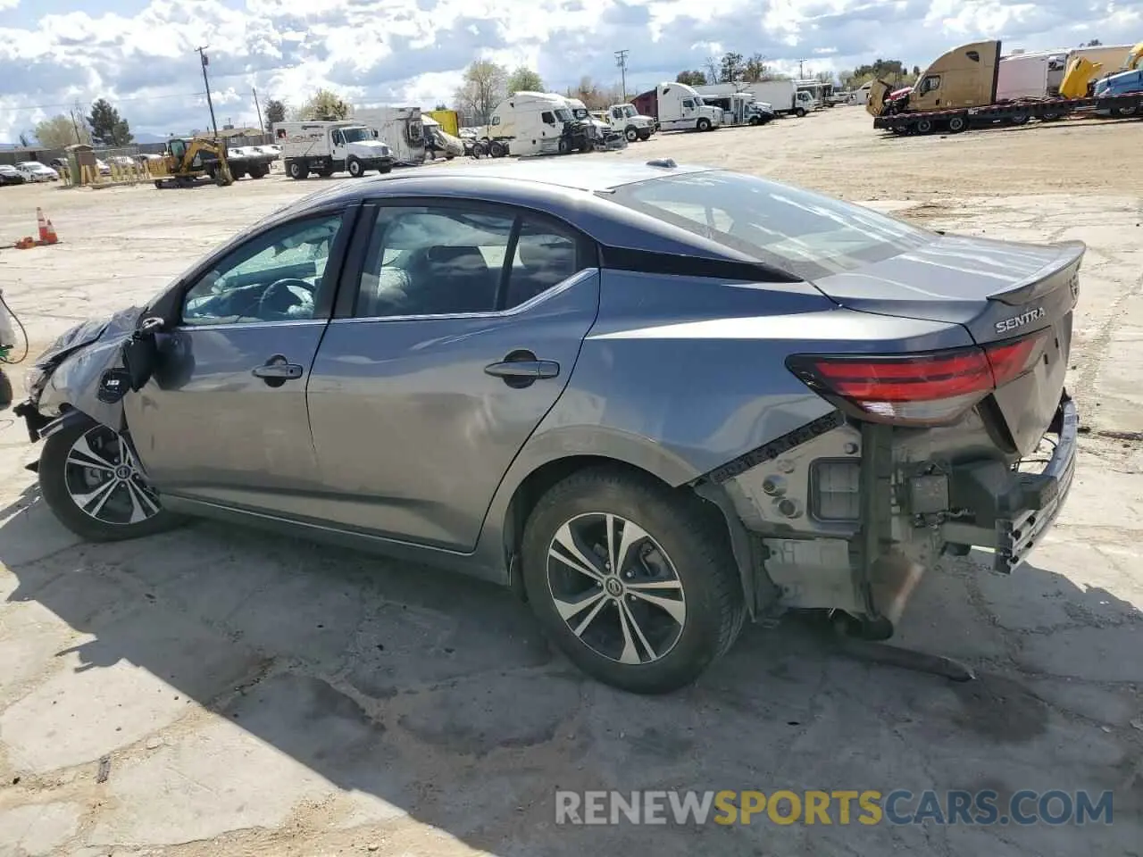 2 fotografías del automóvil dañado 3N1AB8CV7PY254053 NISSAN SENTRA 2023