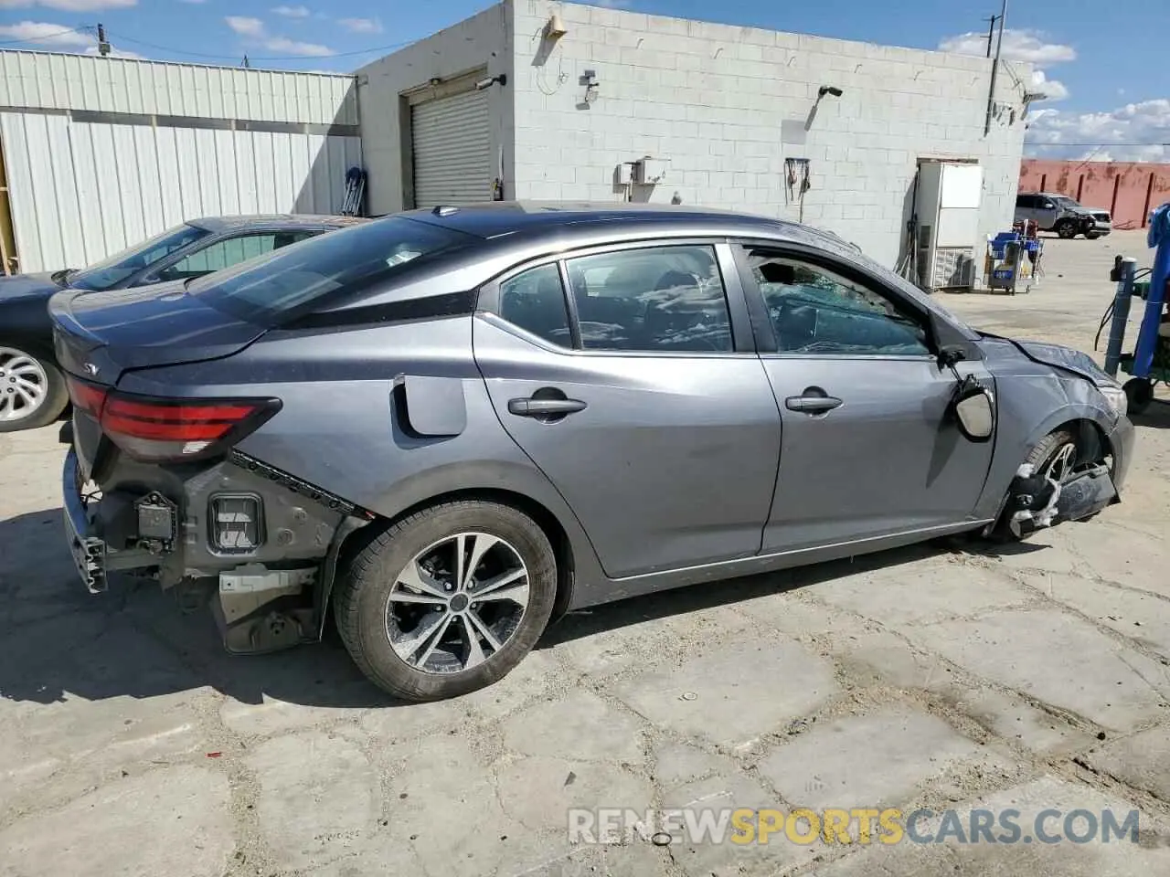 3 fotografías del automóvil dañado 3N1AB8CV7PY254053 NISSAN SENTRA 2023
