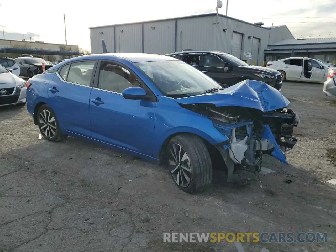 4 fotografías del automóvil dañado 3N1AB8CV7PY263979 NISSAN SENTRA 2023