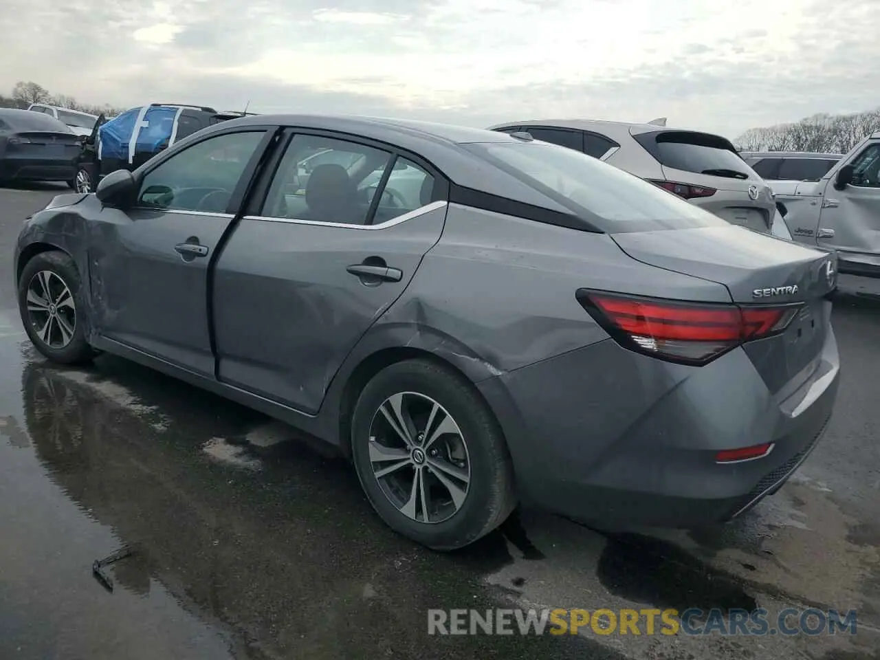 2 fotografías del automóvil dañado 3N1AB8CV7PY314185 NISSAN SENTRA 2023