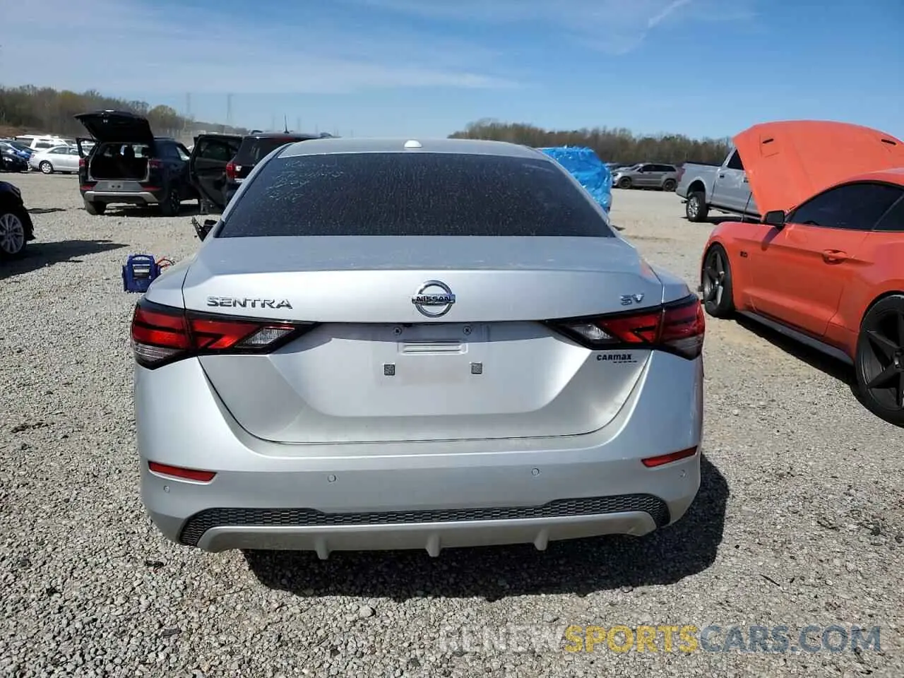 6 fotografías del automóvil dañado 3N1AB8CV8PY245488 NISSAN SENTRA 2023