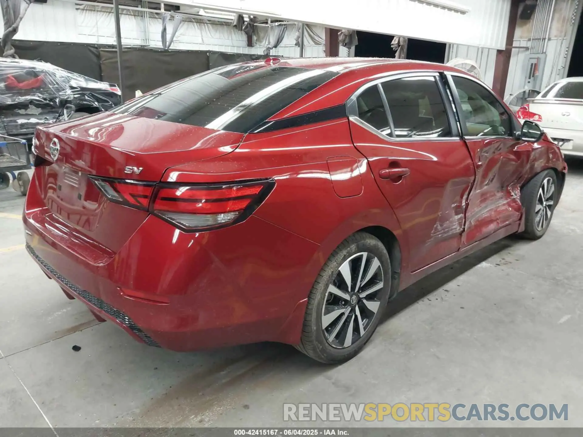 4 fotografías del automóvil dañado 3N1AB8CV8PY277079 NISSAN SENTRA 2023