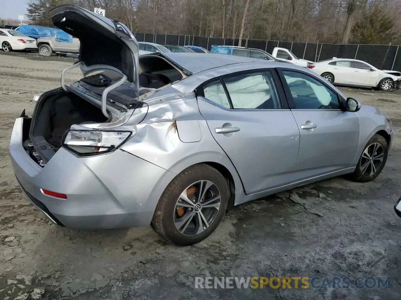 3 fotografías del automóvil dañado 3N1AB8CV8PY279429 NISSAN SENTRA 2023