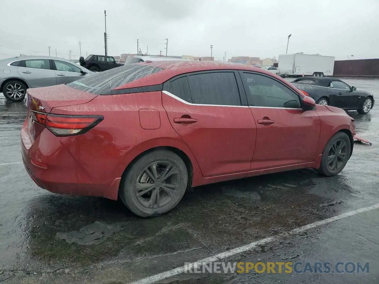3 fotografías del automóvil dañado 3N1AB8CV9PY246441 NISSAN SENTRA 2023