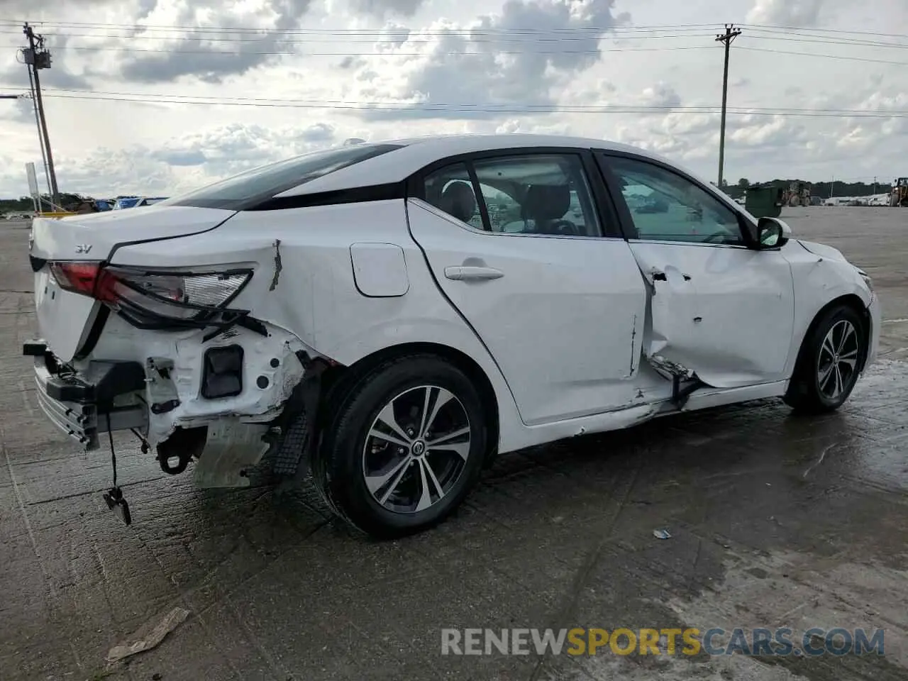 3 fotografías del automóvil dañado 3N1AB8CV9PY310669 NISSAN SENTRA 2023