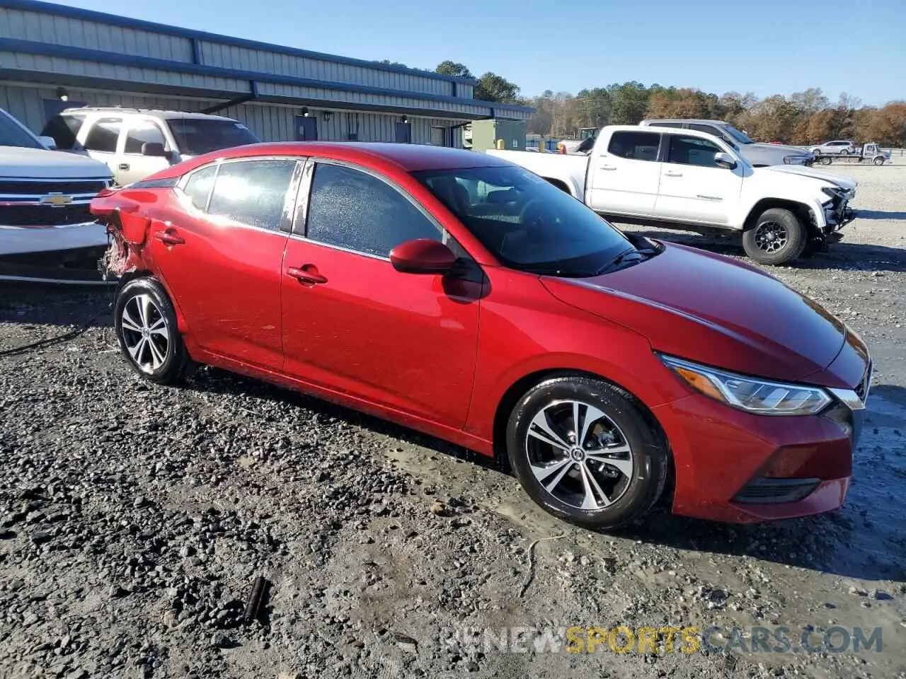 4 fotografías del automóvil dañado 3N1AB8CV9PY318030 NISSAN SENTRA 2023