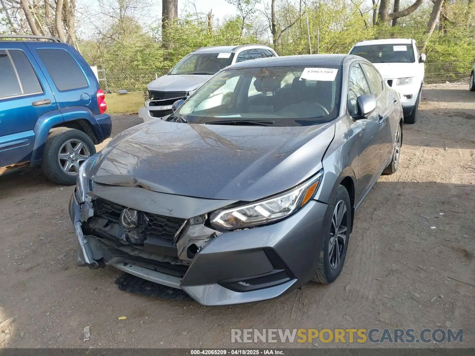 2 fotografías del automóvil dañado 3N1AB8CV9PY320909 NISSAN SENTRA 2023