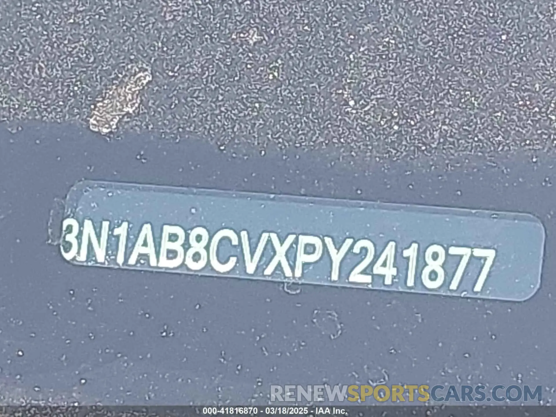 17 fotografías del automóvil dañado 3N1AB8CVXPY241877 NISSAN SENTRA 2023