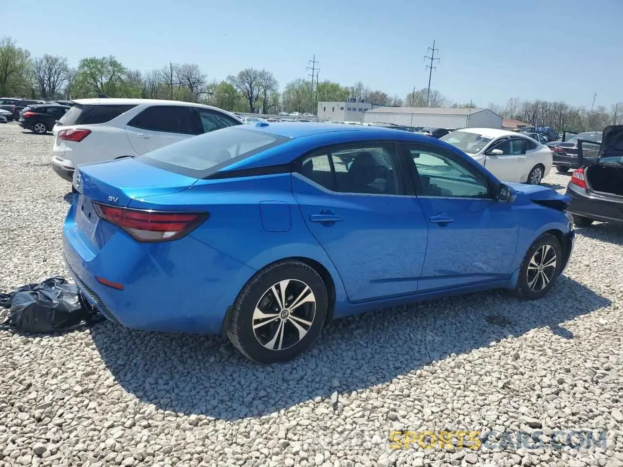 3 fotografías del automóvil dañado 3N1AB8CVXPY256797 NISSAN SENTRA 2023
