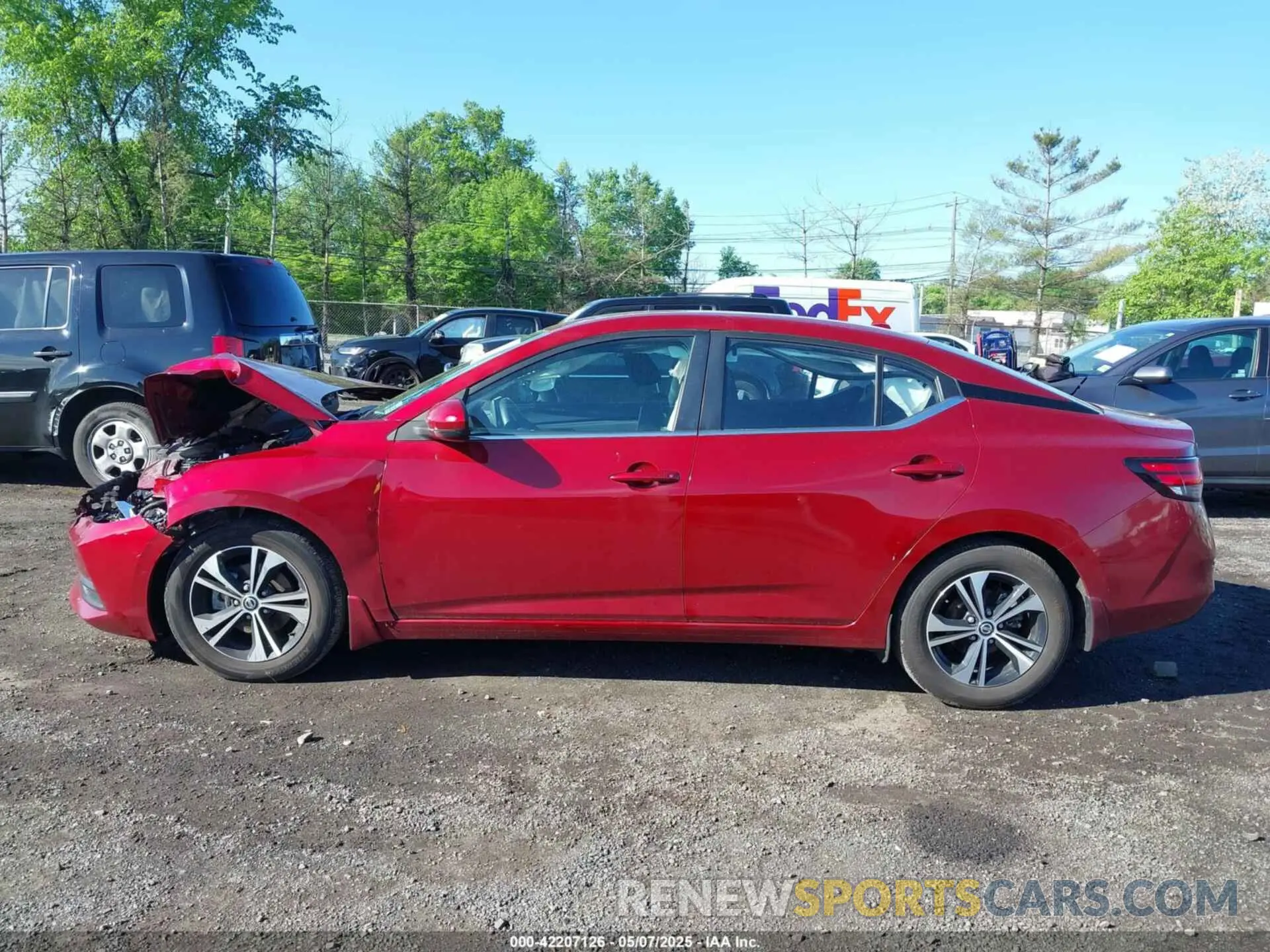 14 fotografías del automóvil dañado 3N1AB8CVXPY313130 NISSAN SENTRA 2023