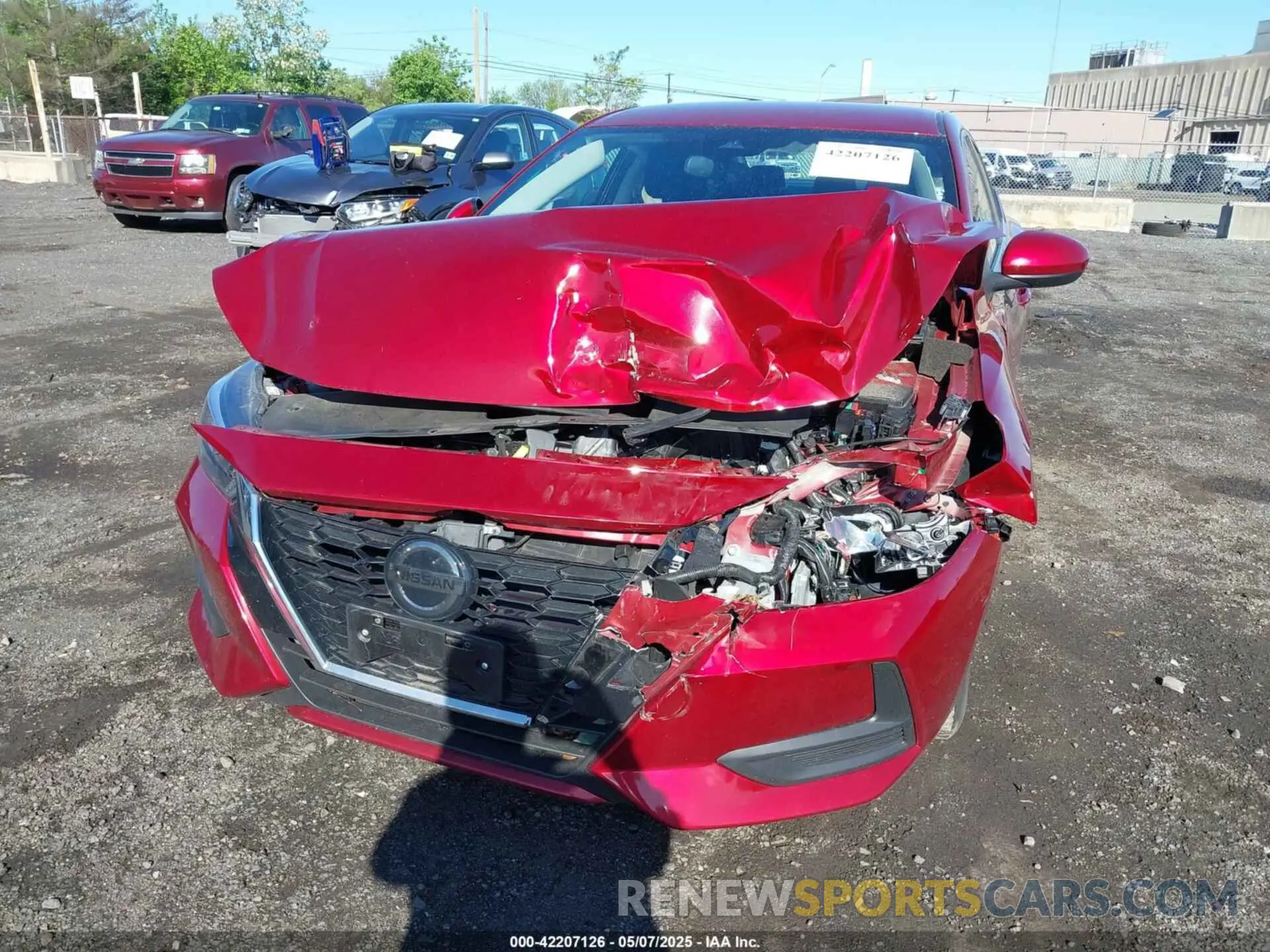 6 fotografías del automóvil dañado 3N1AB8CVXPY313130 NISSAN SENTRA 2023