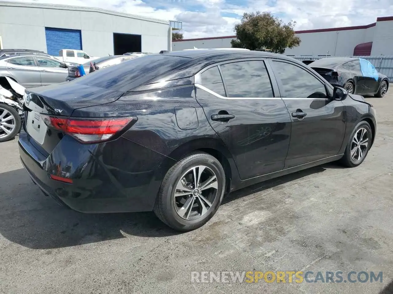 3 fotografías del automóvil dañado 3N1AB8CVXPY315671 NISSAN SENTRA 2023