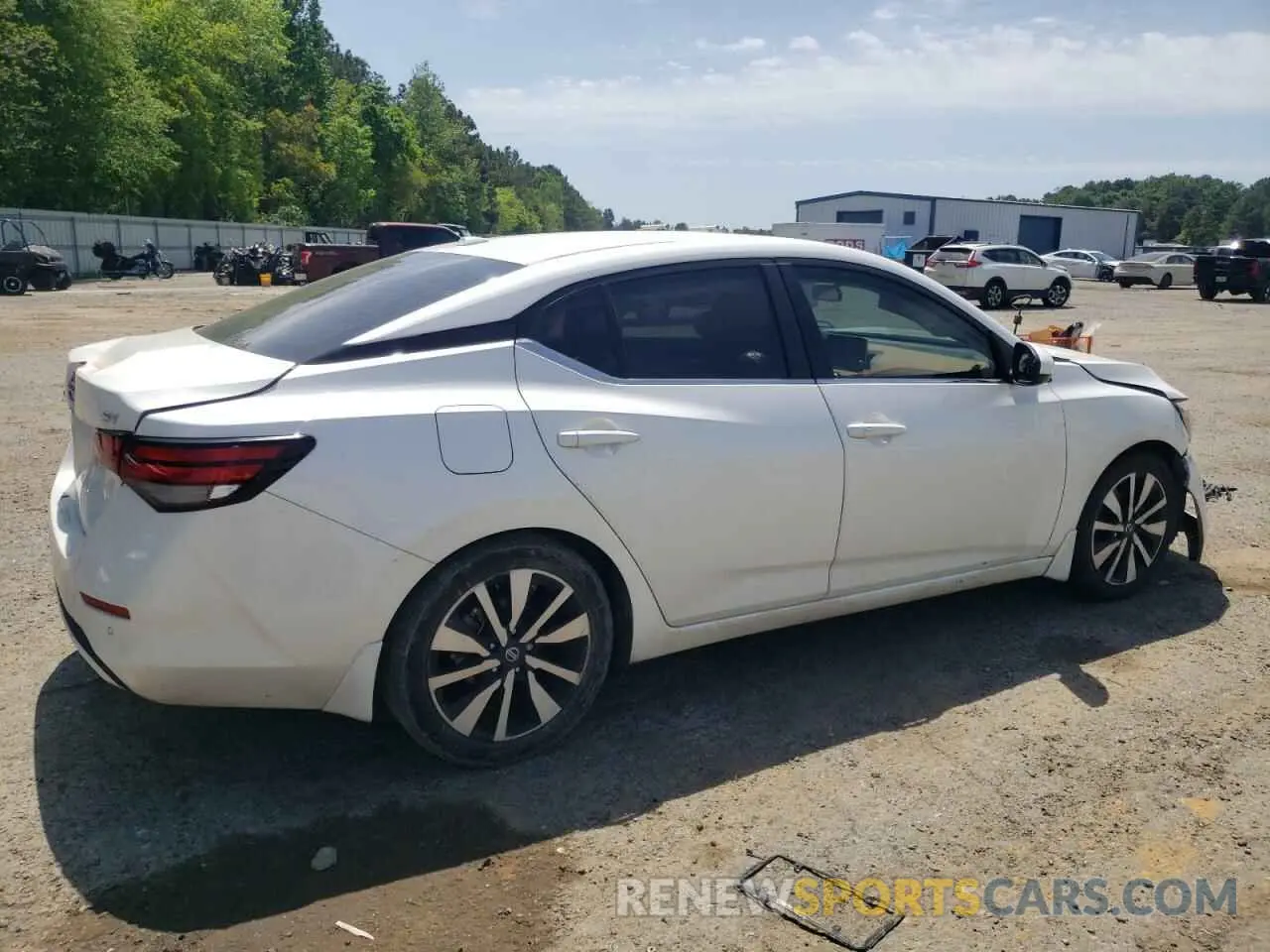3 fotografías del automóvil dañado 3N1AB8CVXPY317047 NISSAN SENTRA 2023