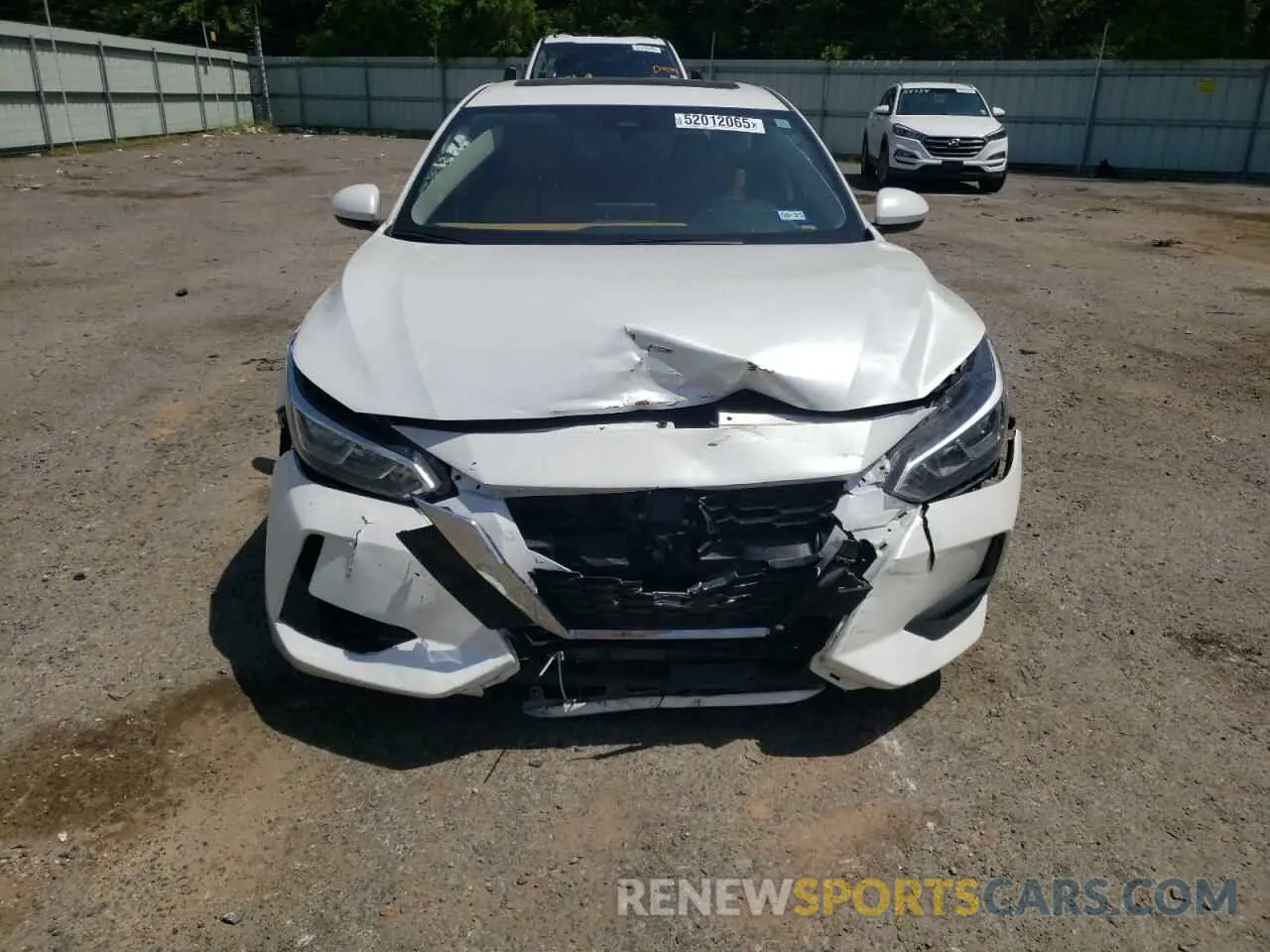 5 fotografías del automóvil dañado 3N1AB8CVXPY317047 NISSAN SENTRA 2023