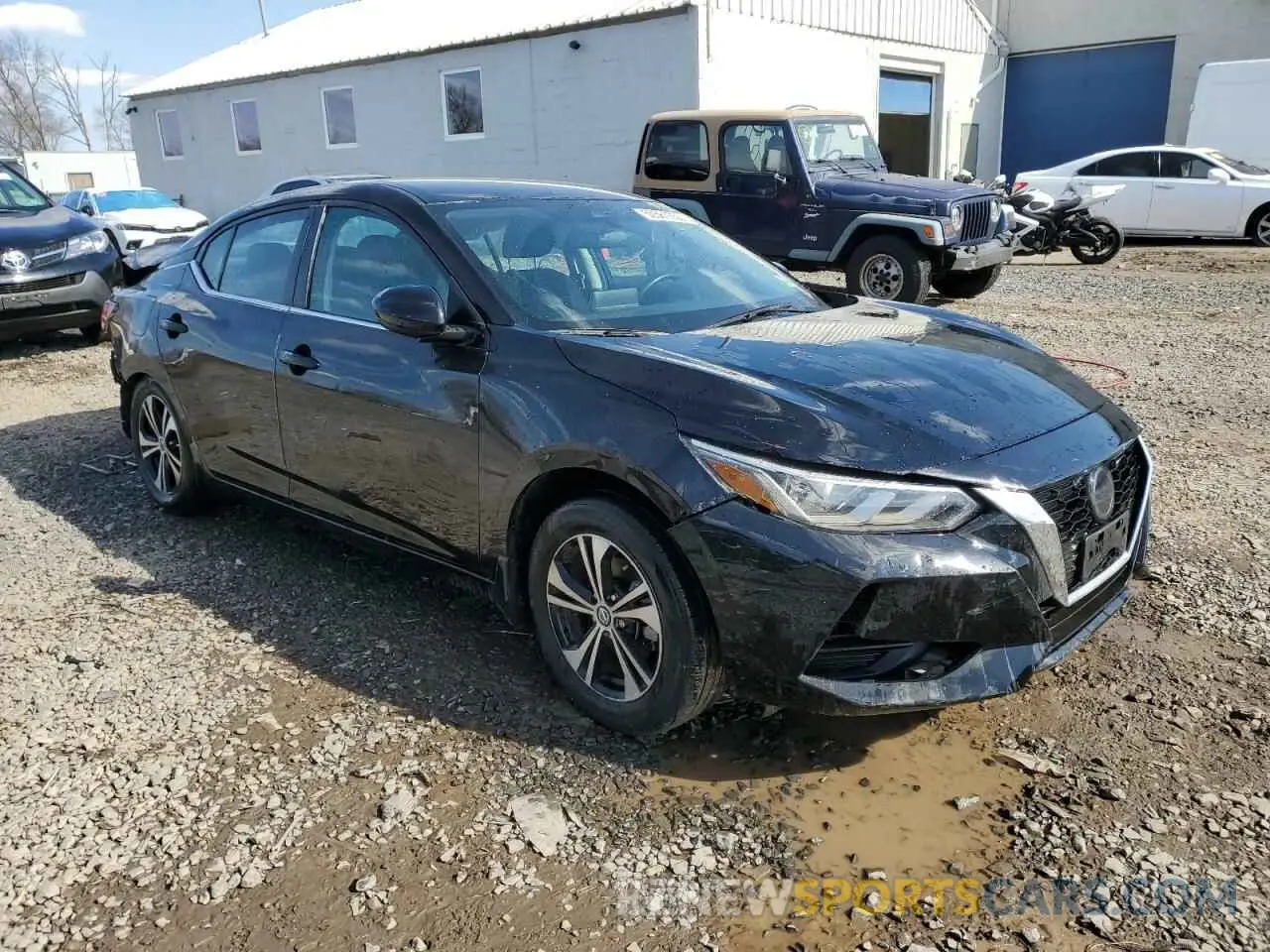 4 fotografías del automóvil dañado 3N1AB8CVXPY323625 NISSAN SENTRA 2023
