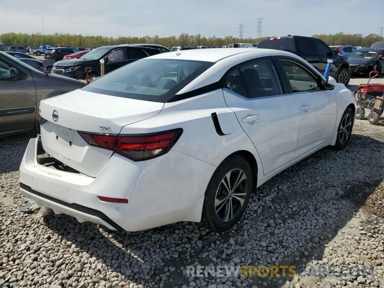 3 fotografías del automóvil dañado 3N1AB8CVXPY325214 NISSAN SENTRA 2023